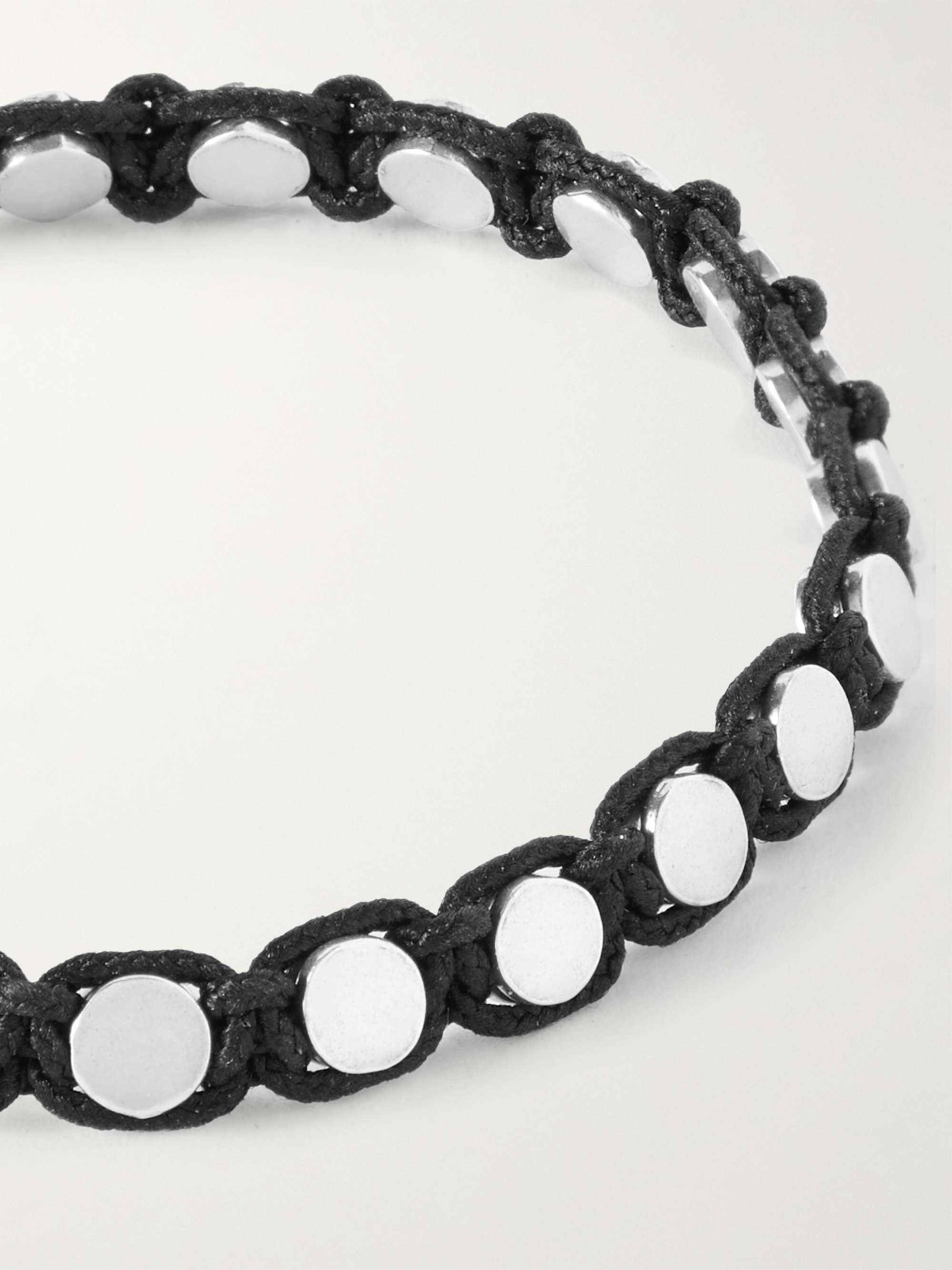 ISABEL MARANT Silver-Tone and Cord Bracelet