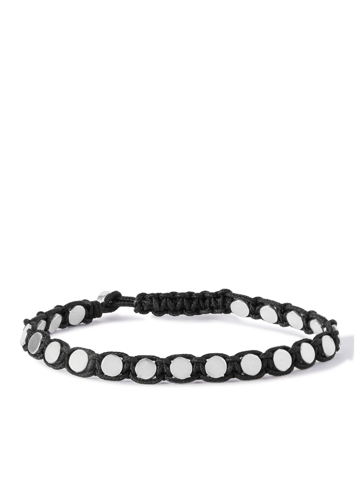 Isabel Marant Silvertone And Cord Bracelet In Black ModeSens