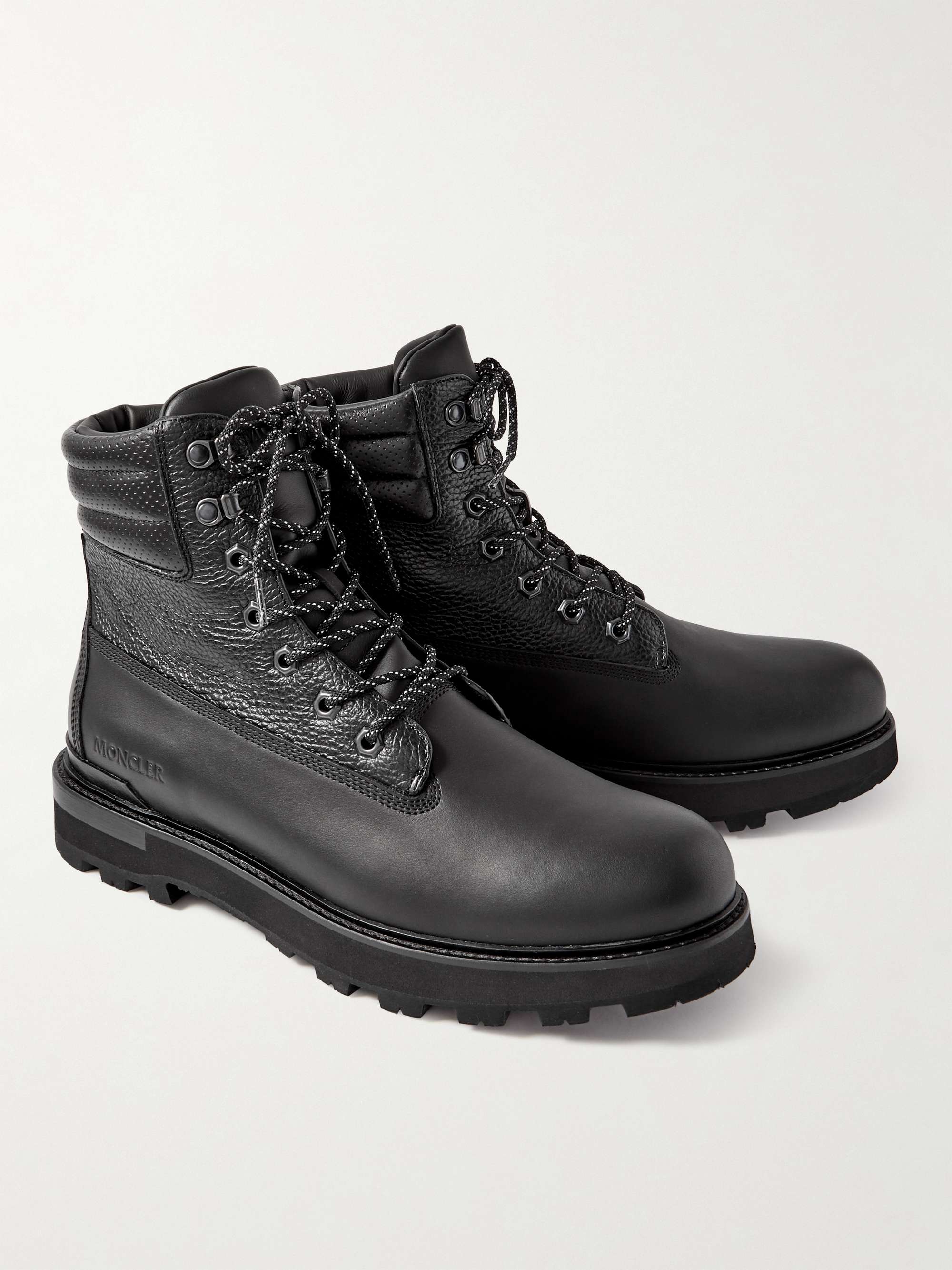 MONCLER Peka Trek Leather Hiking Boots for Men | MR PORTER