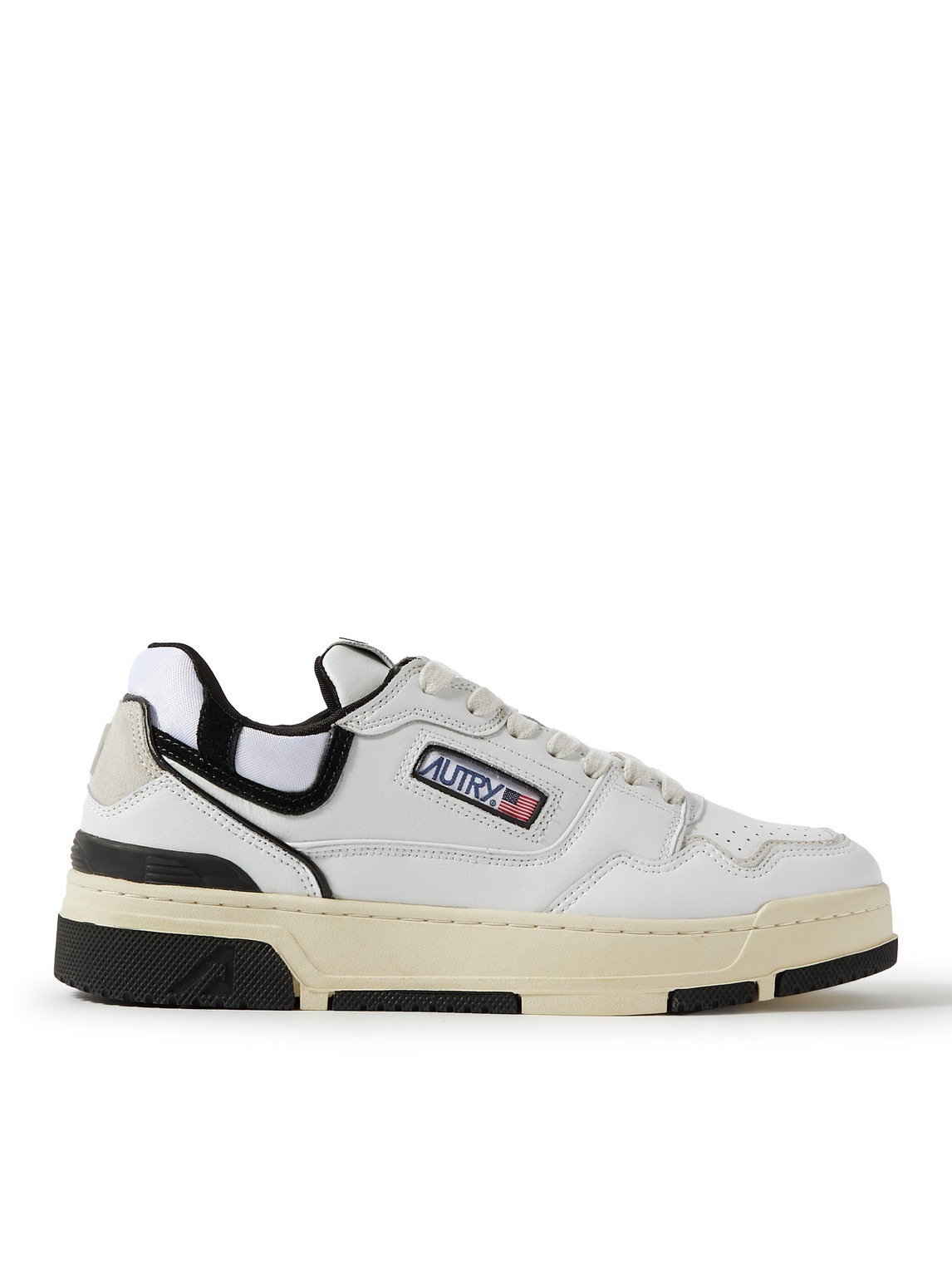 Autry - CLC Suede and Mesh-Trimmed Leather Sneakers - Men - White - EU 46