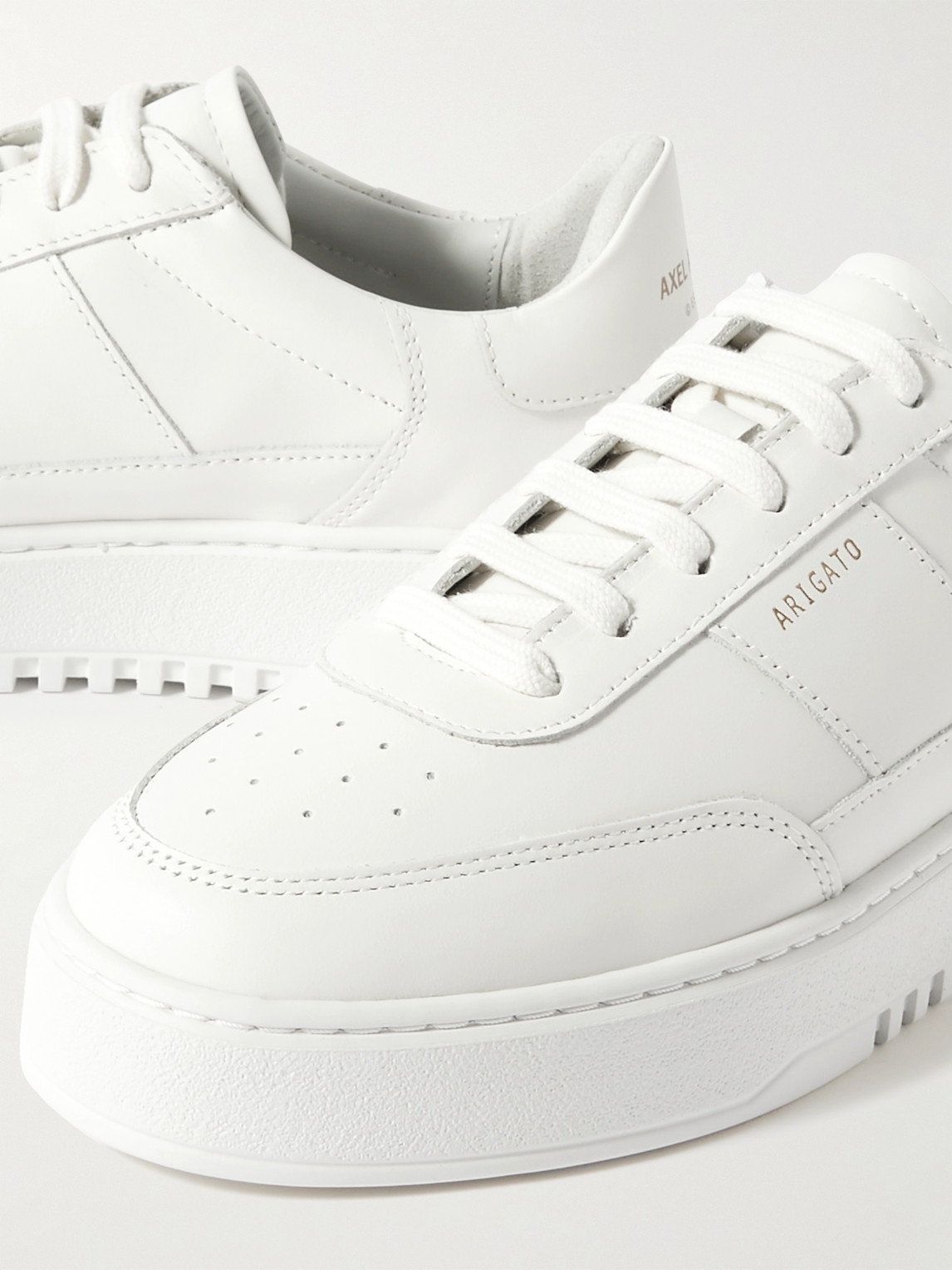 Axel Arigato Orbit Vintage Leather Sneakers In White