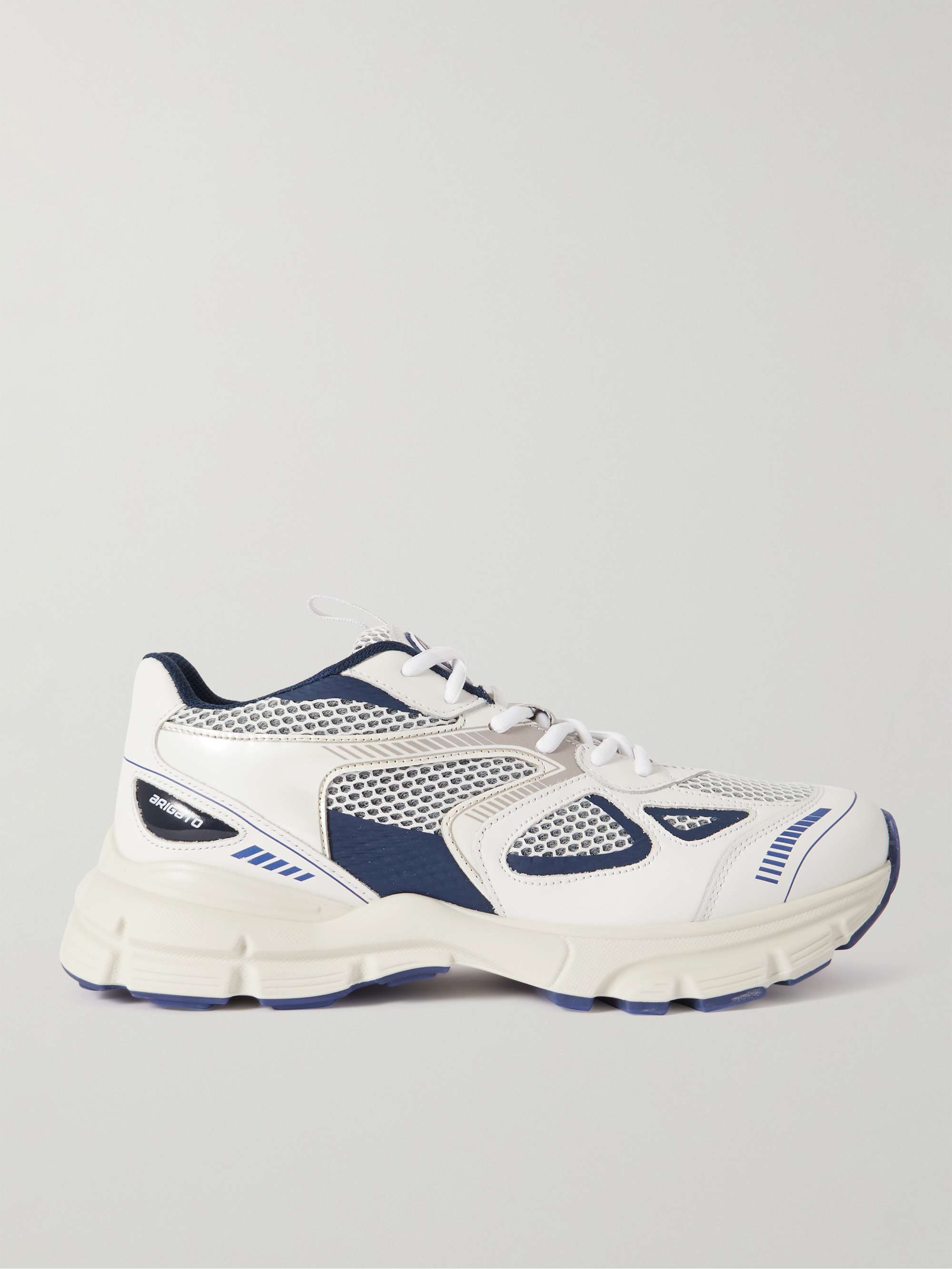 AXEL ARIGATO Marathon Runner Rubber-Trimmed Mesh and Leather Sneakers ...