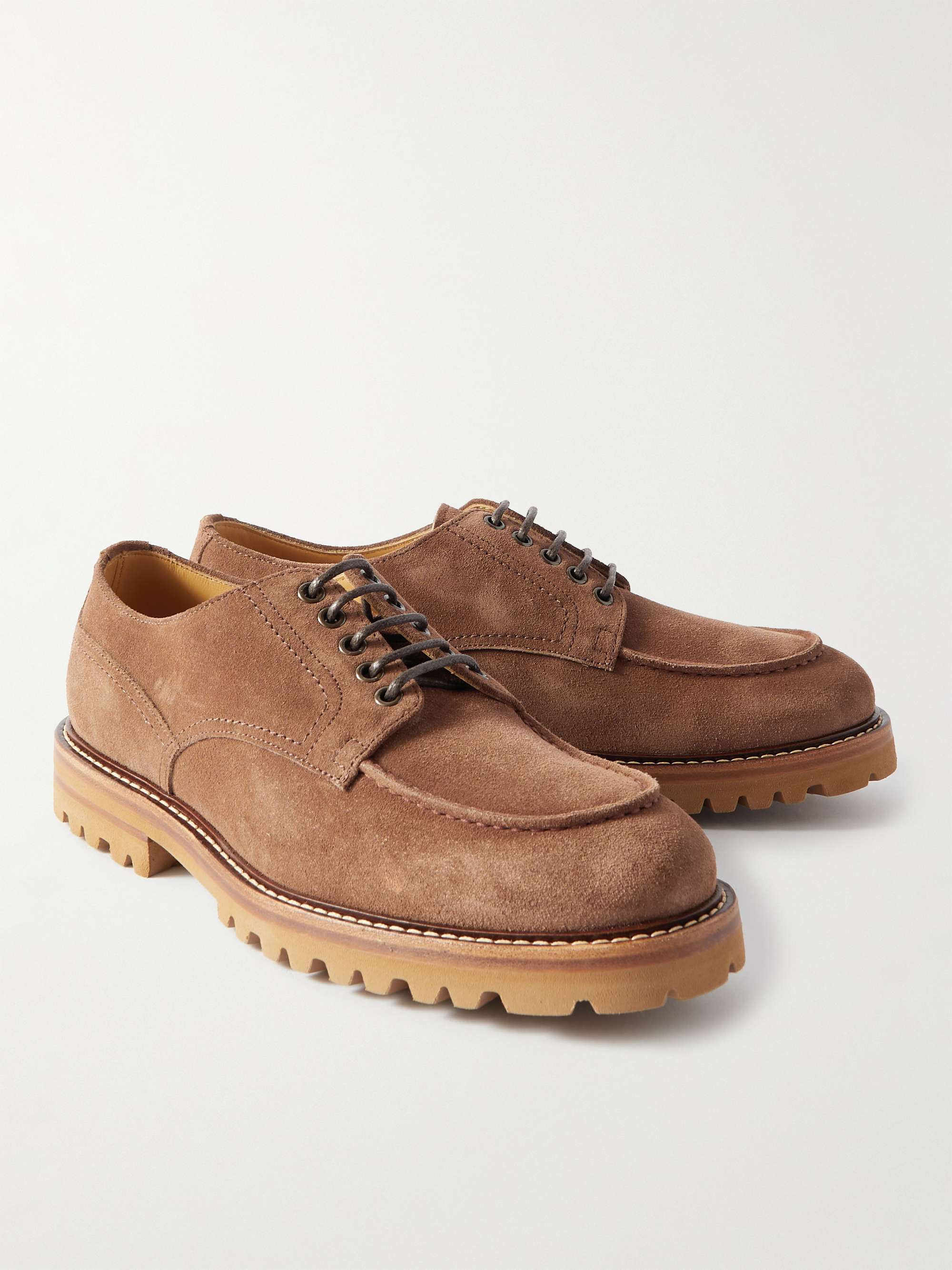 BRUNELLO CUCINELLI Suede Derby Shoes for Men | MR PORTER