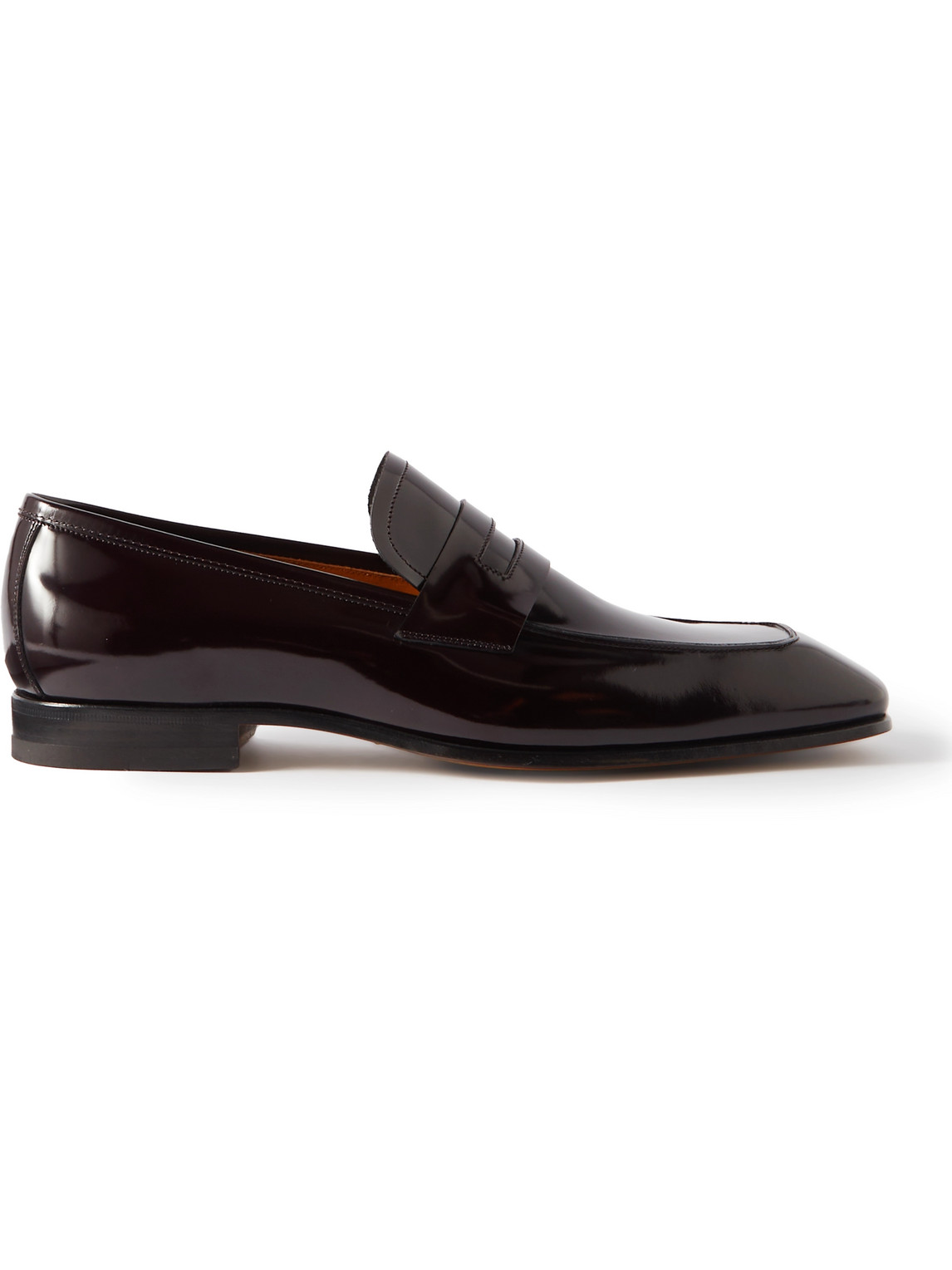 Tom Ford Bailey Patent-leather Penny Loafers In Brown
