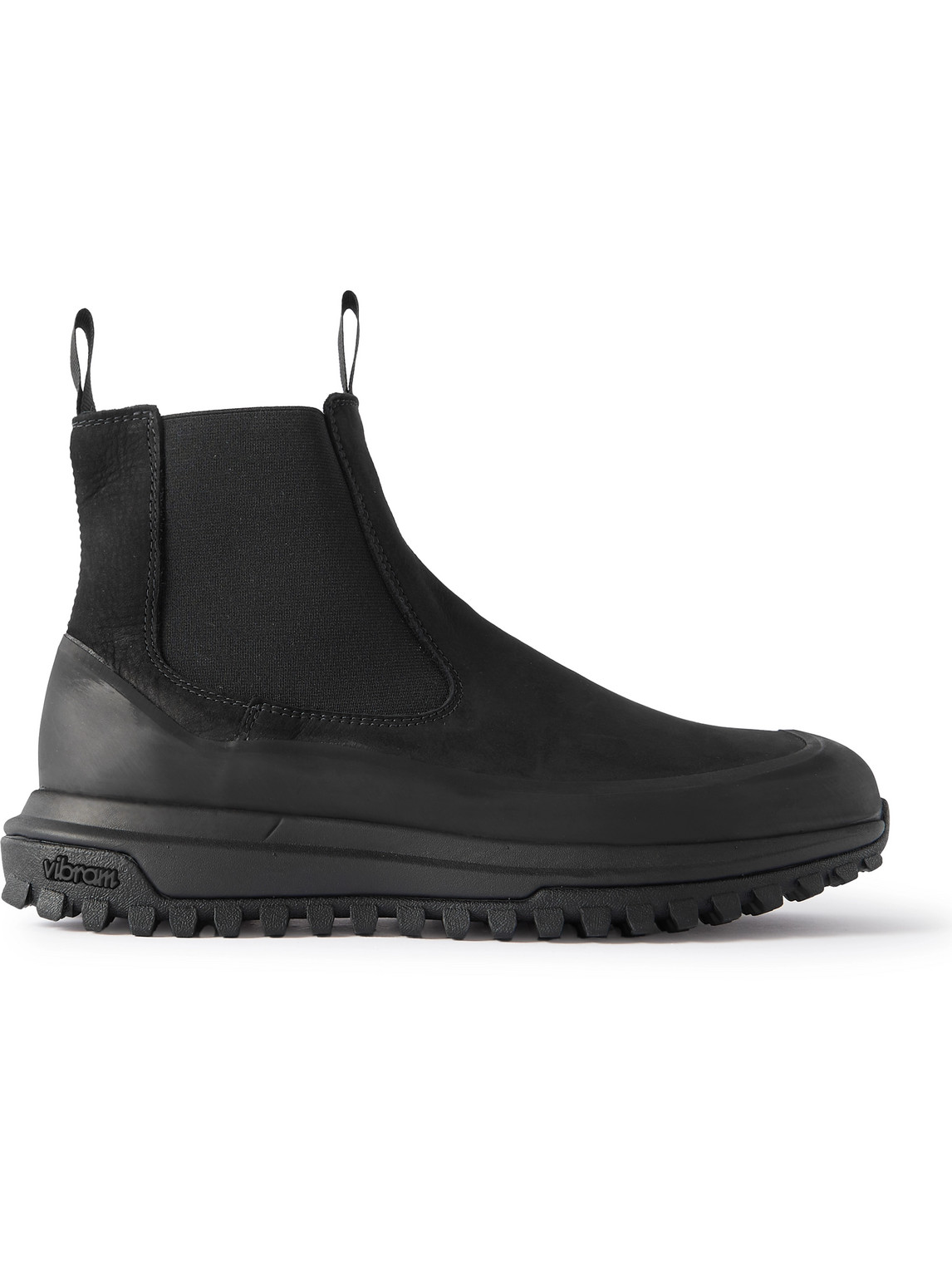 Shop Diemme Ramon Rubber-trimmed Suede Chelsea Boots In Black