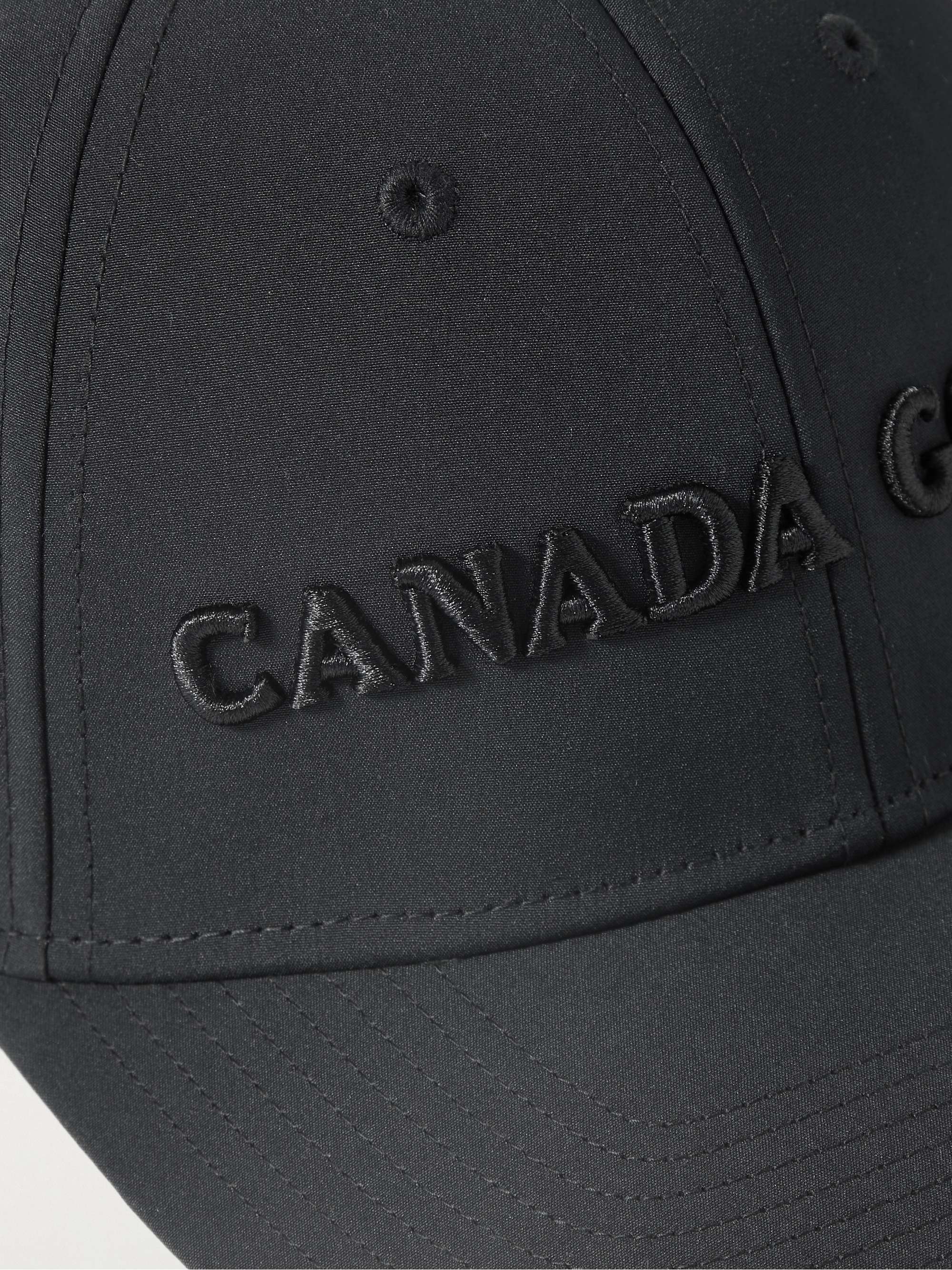CANADA GOOSE Logo-Embroidered Cotton-Blend Canvas Baseball Cap