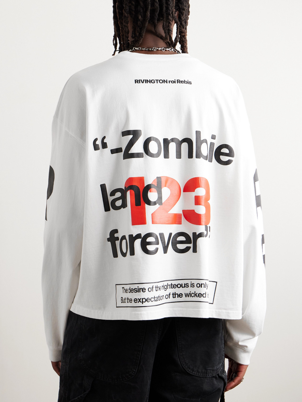 RRR123 Zombieland Forever Logo-Print Cotton-Jersey T-Shirt