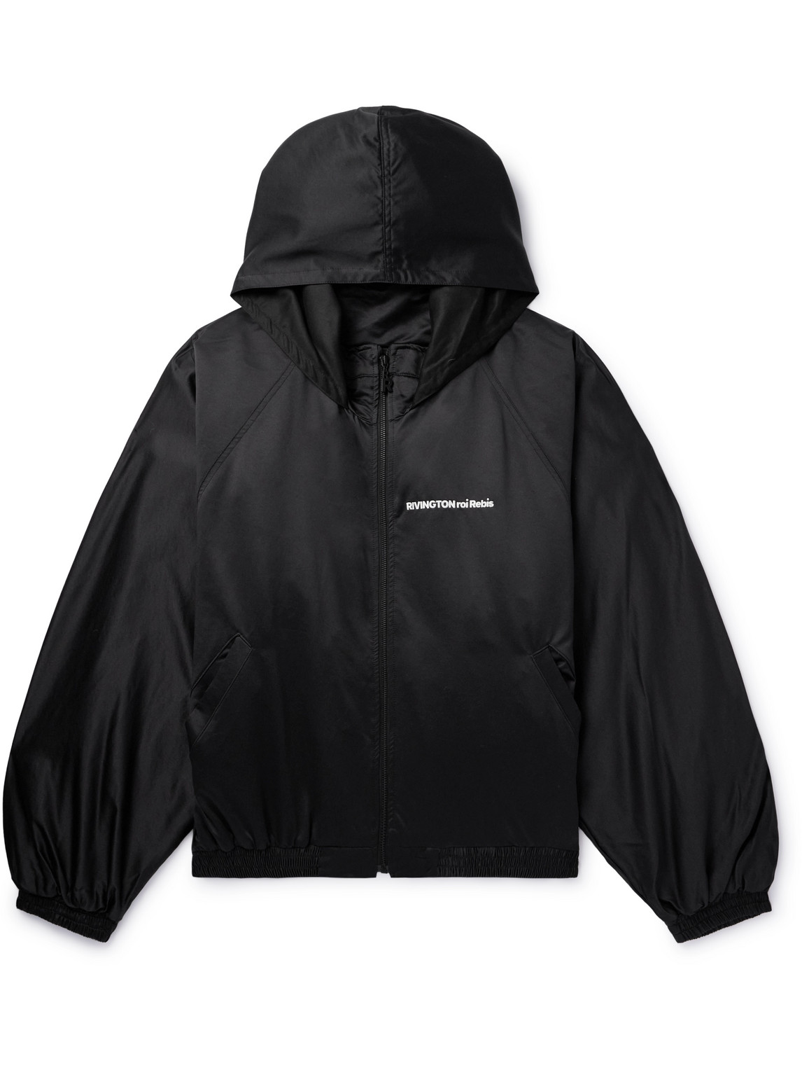 Rrr123 Abbots Appliquéd Logo-embroidered Satin-trimmed Nylon 