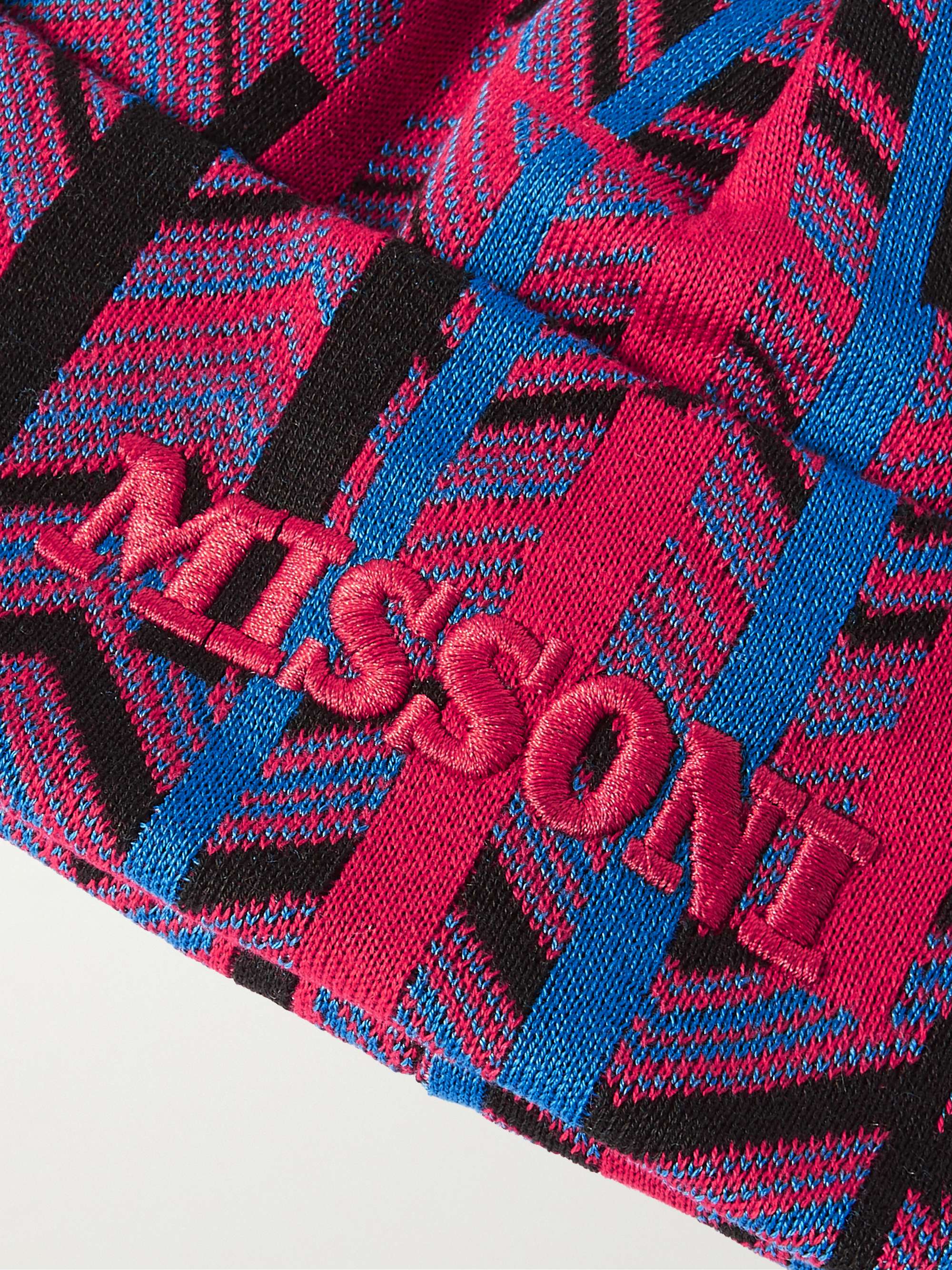 MISSONI Logo-Embroidered Cotton-Jacquard Beanie