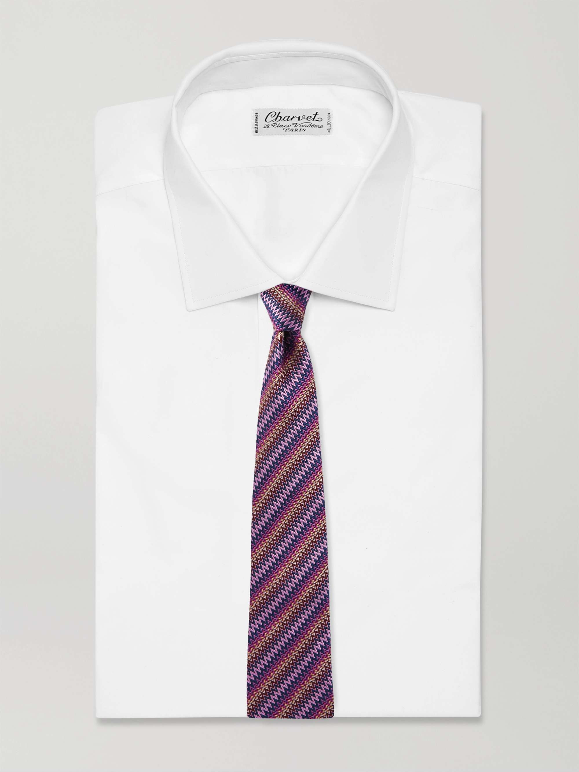 MISSONI 8.5cm Striped Silk Tie