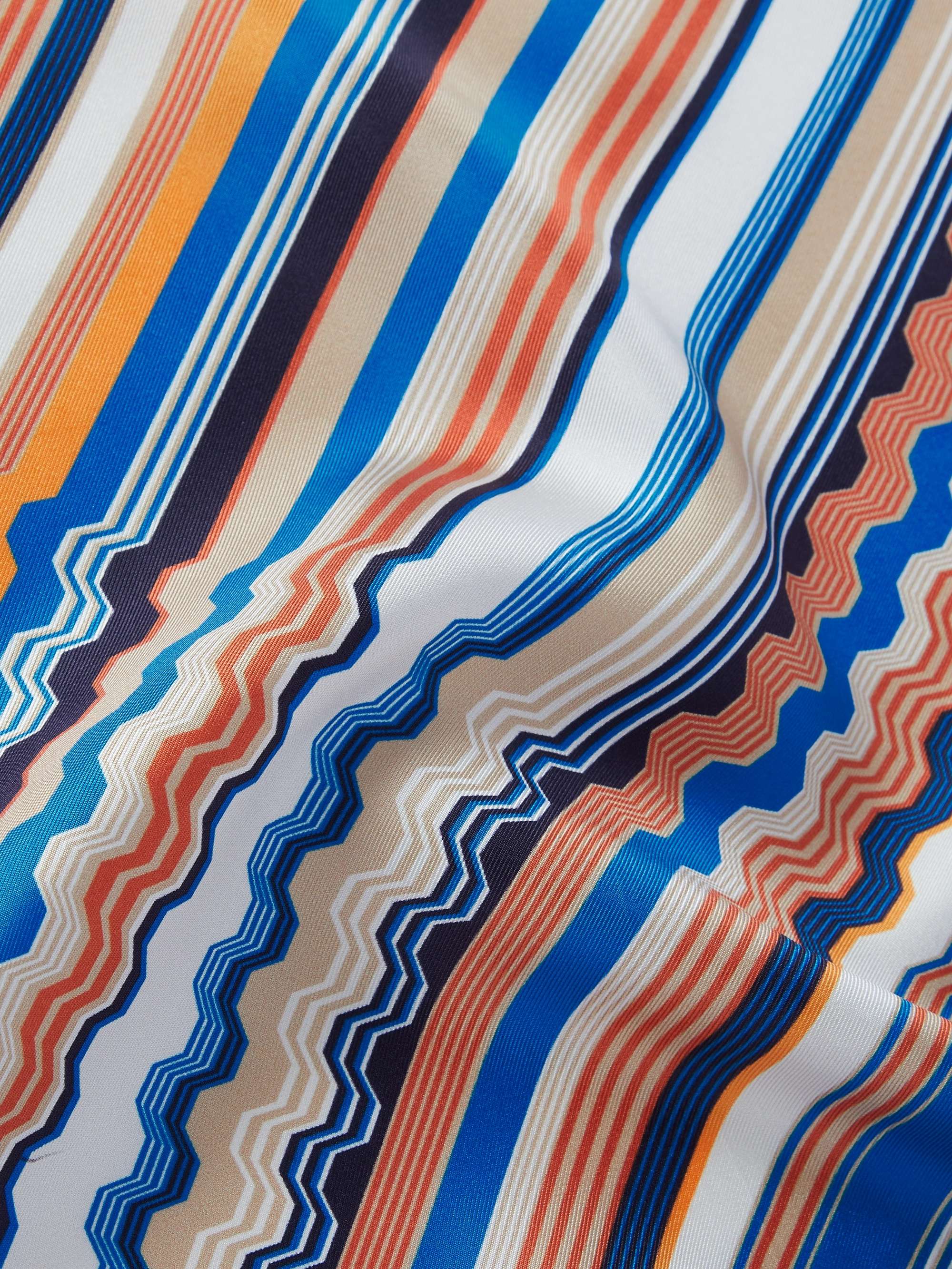 MISSONI Striped Silk Pocket Square