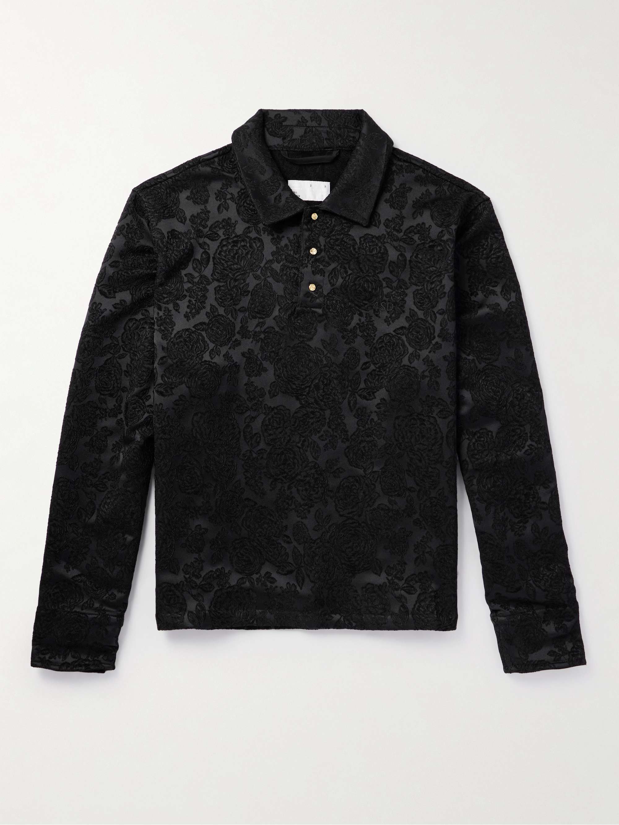 4SDESIGNS Jacquard Polo Shirt ミスターポーター