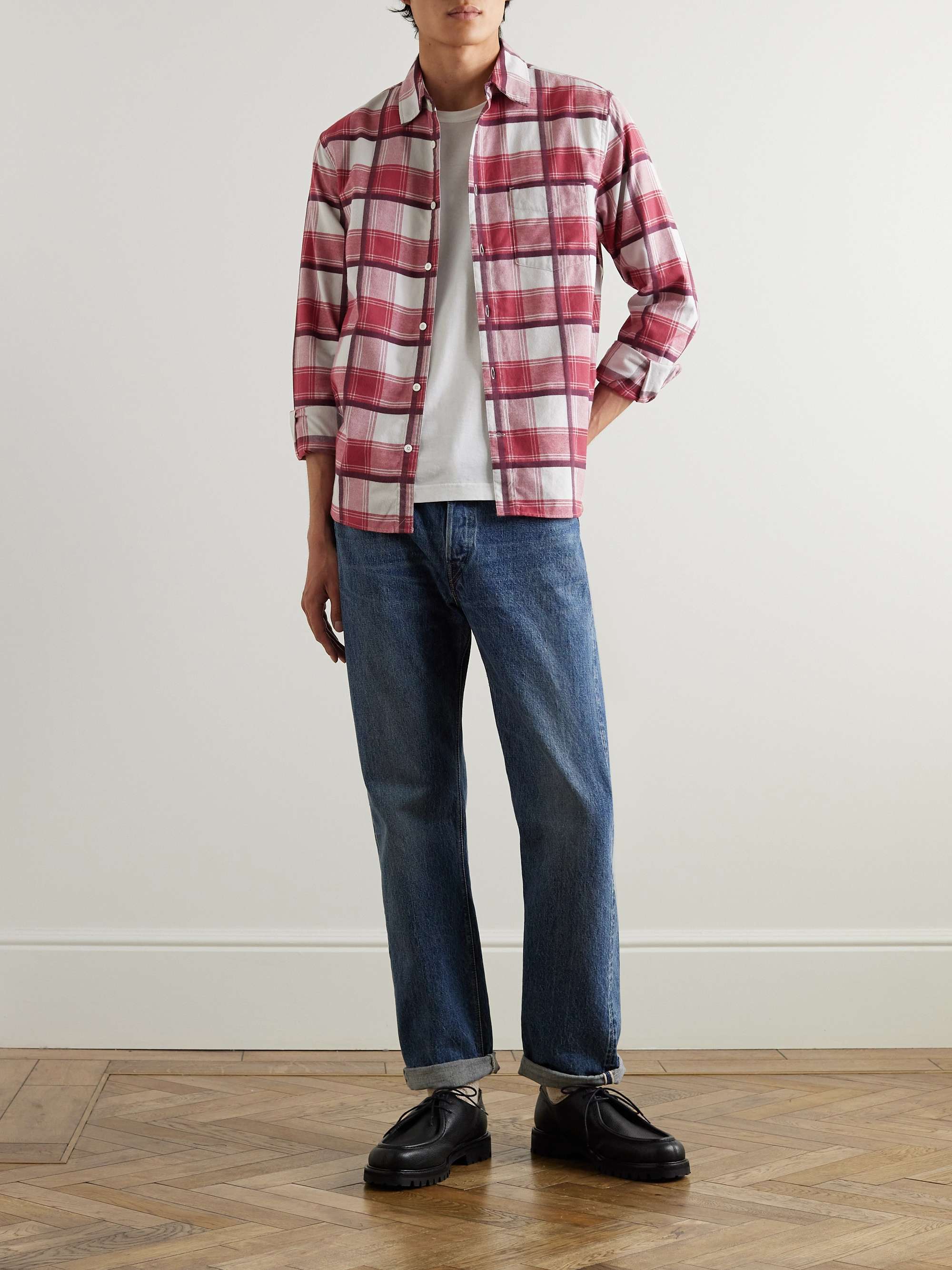 MR P. Checked Cotton-Flannel Shirt for Men | MR PORTER