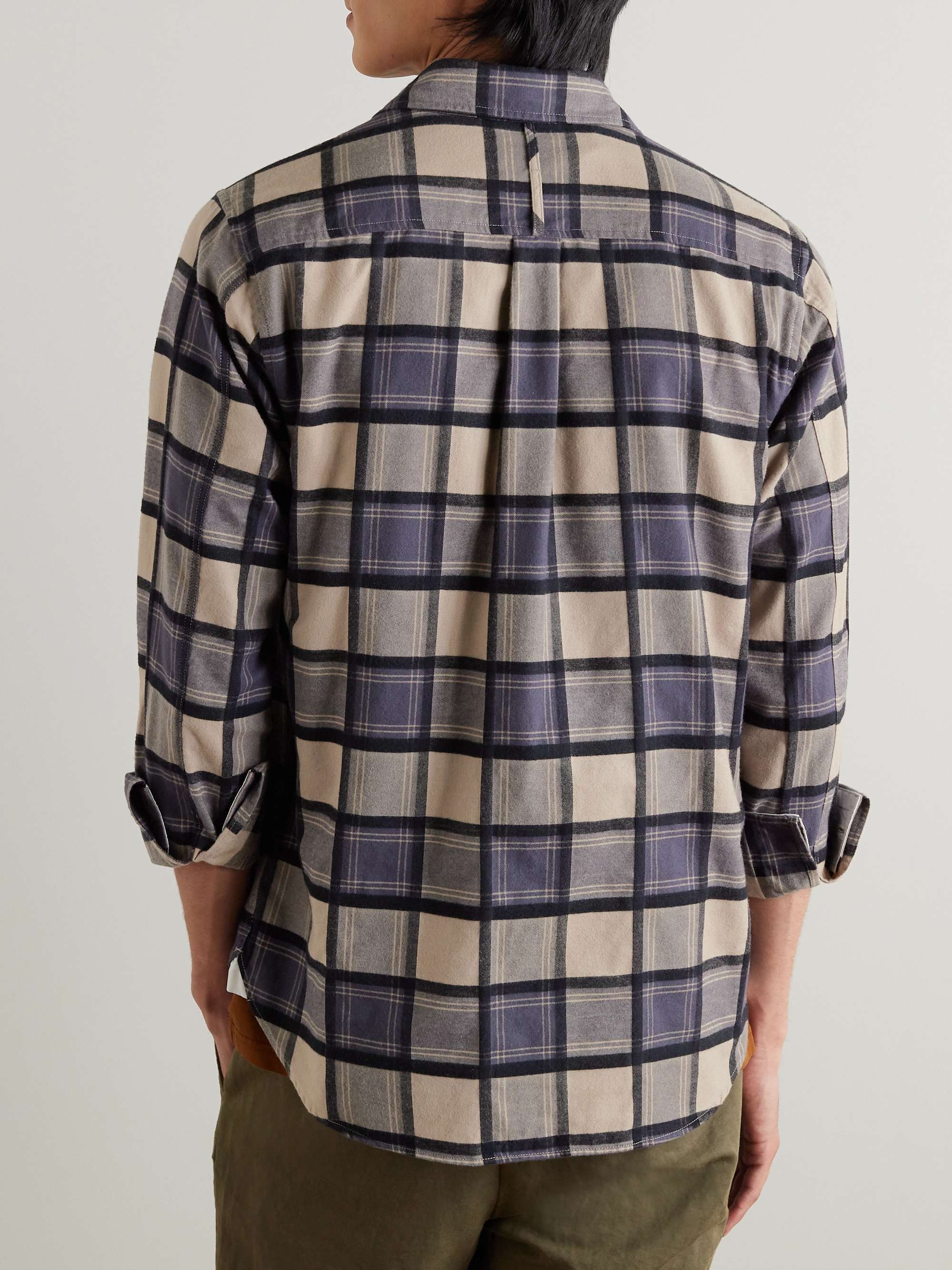 MR P. Checked Cotton-Flannel Shirt for Men | MR PORTER