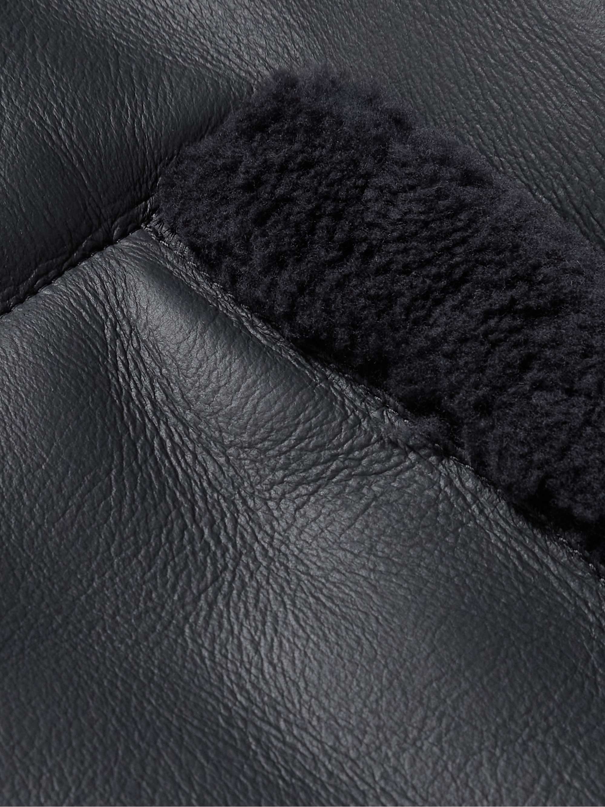 MR P. Shearling-Lined Nappa Leather Trucker Jacket