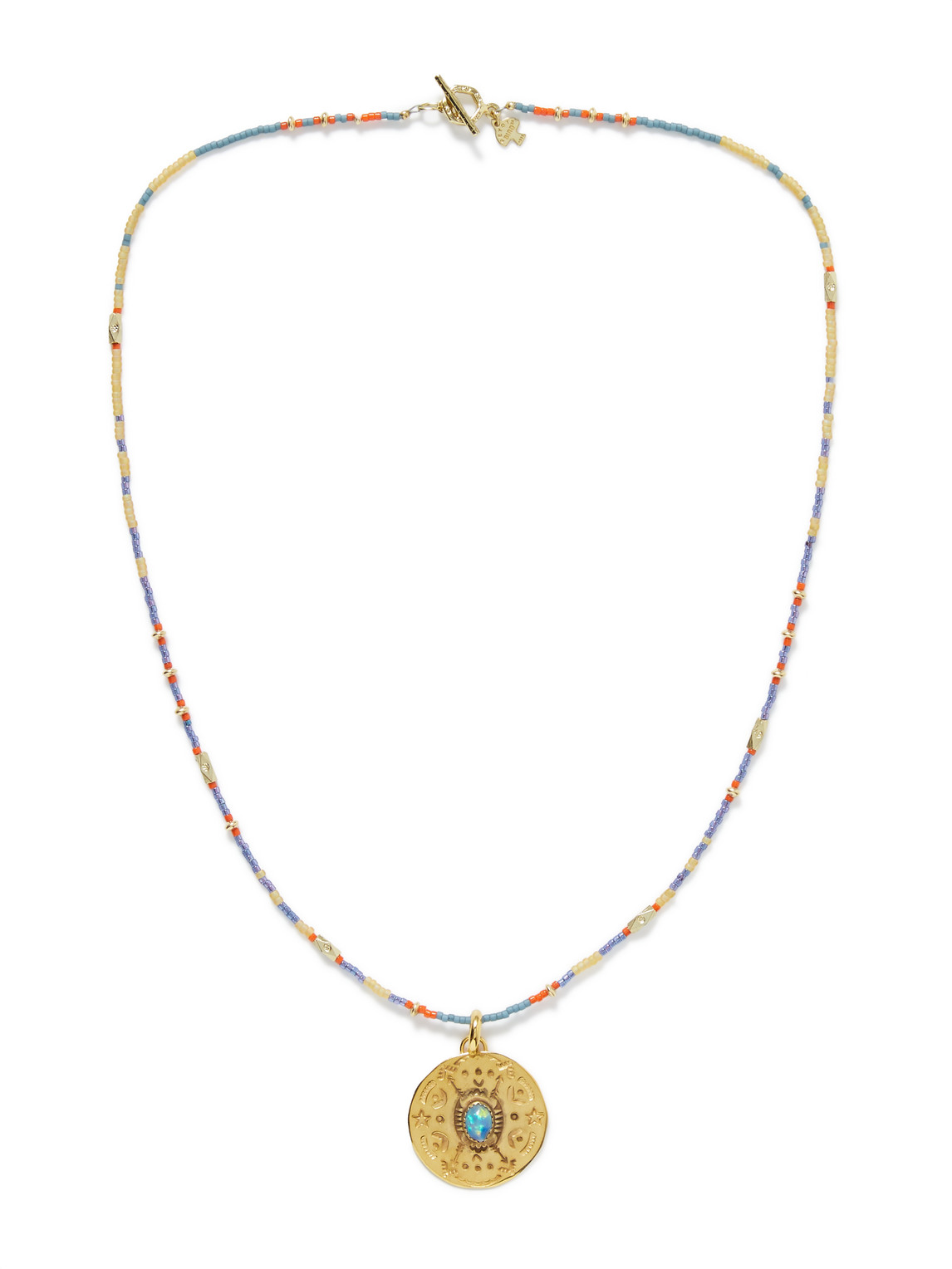 Virtuoso Gold Vermeil Opal Beaded Necklace