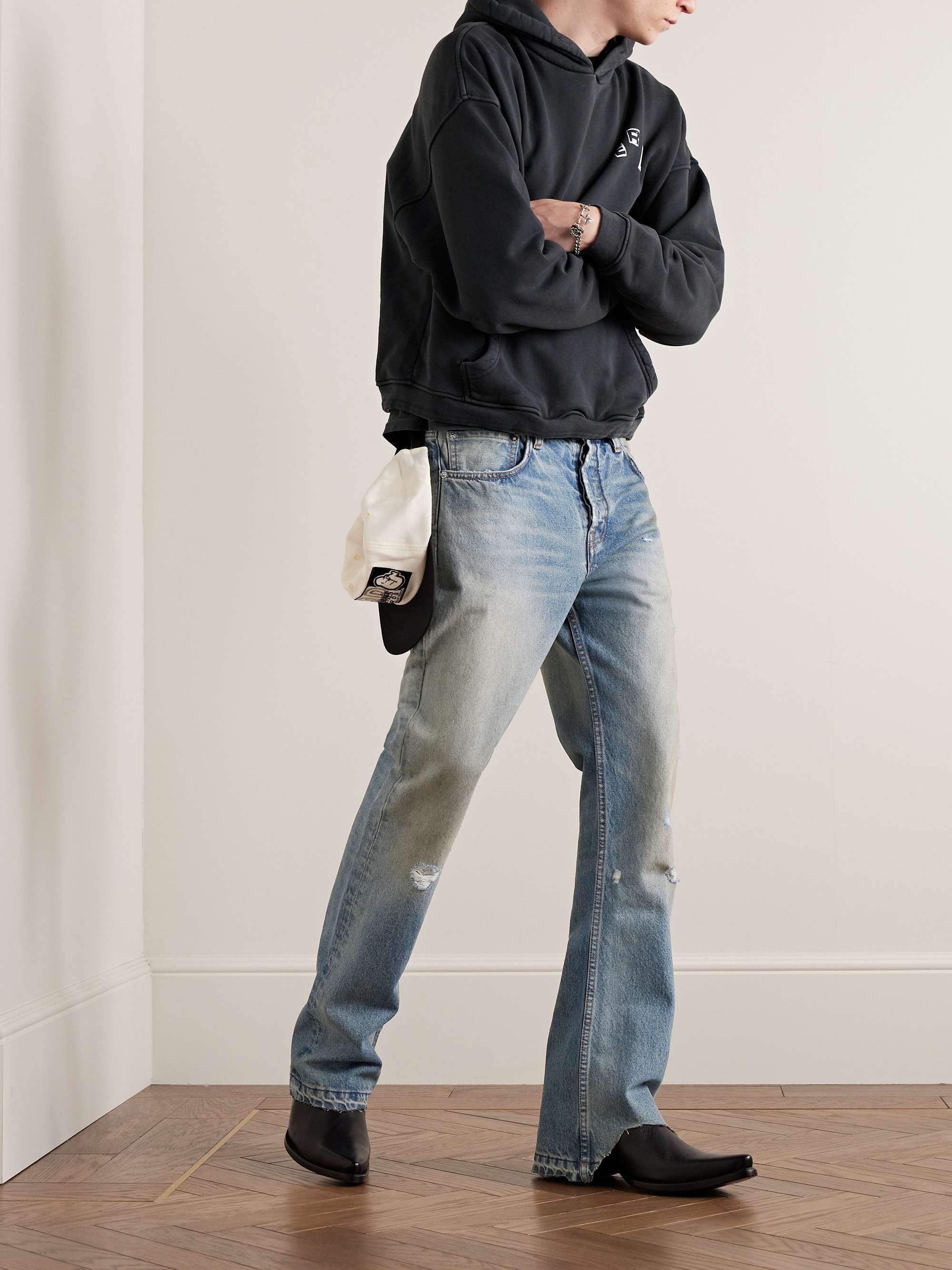 ENFANTS RICHES DÉPRIMÉS Slim-Fit Flared Distressed Jeans for Men | MR ...