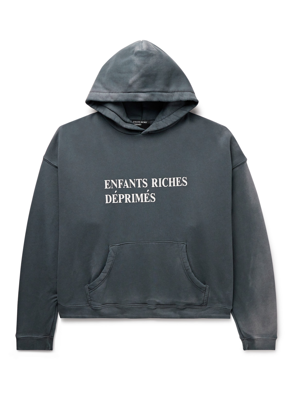 Enfants Riches Deprimes Logo-print Cotton-jersey Hoodie In Black