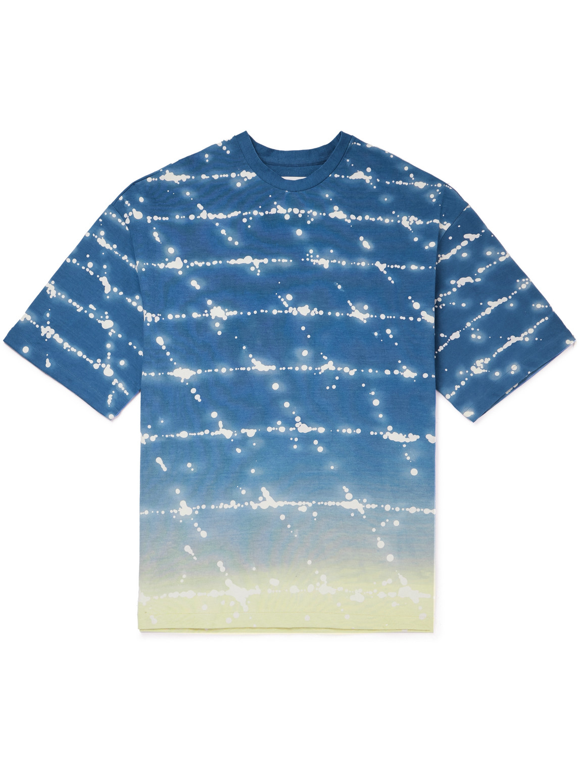 Jil Sander Gradient Effect Crewneck T-shirt In Multi