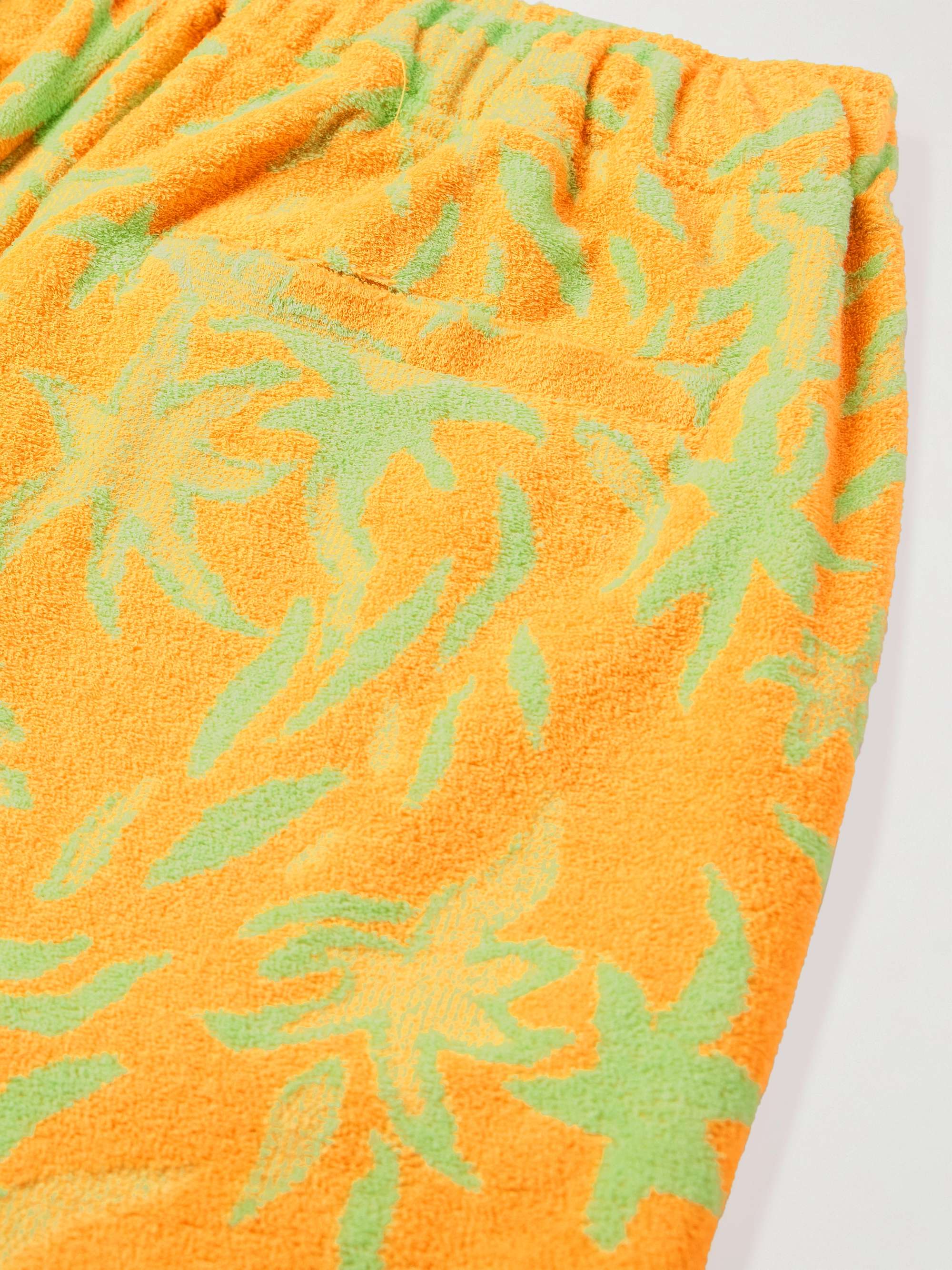 MARNI + No Vacancy Inn Straight-Leg Cotton-Blend Terry-Jacquard Shorts