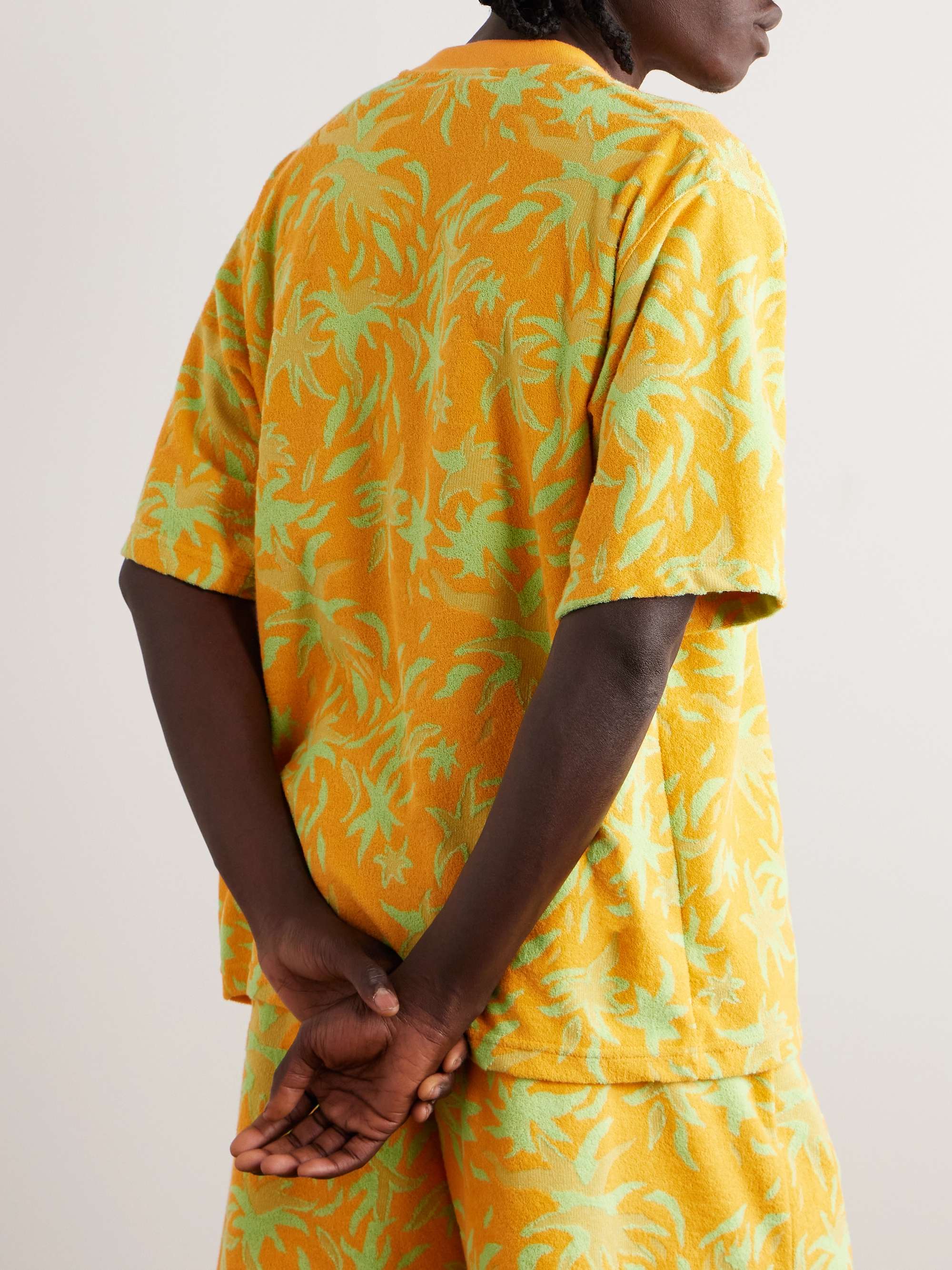 MARNI + No Vacancy Inn Cotton-Blend Terry-Jacquard T-Shirt