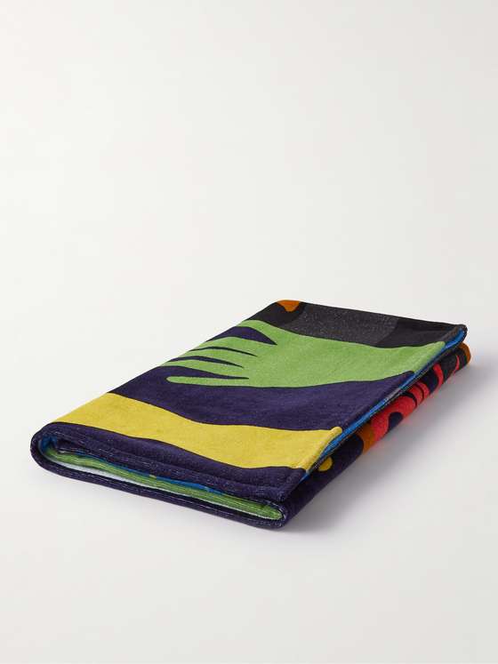 mrporter.com | No Vacancy Inn Printed Cotton-Terry Beach Towel