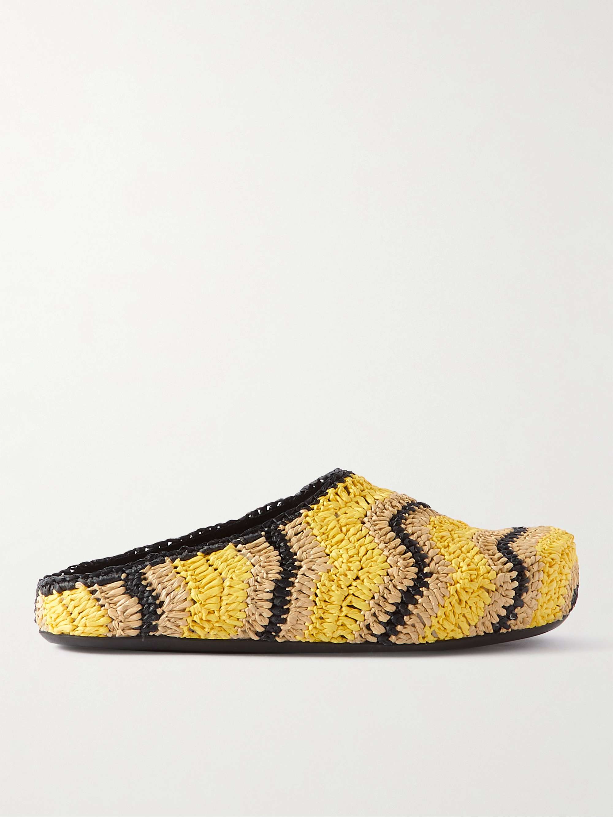 MARNI + No Vacancy Inn Striped Woven Mules for Men | MR PORTER