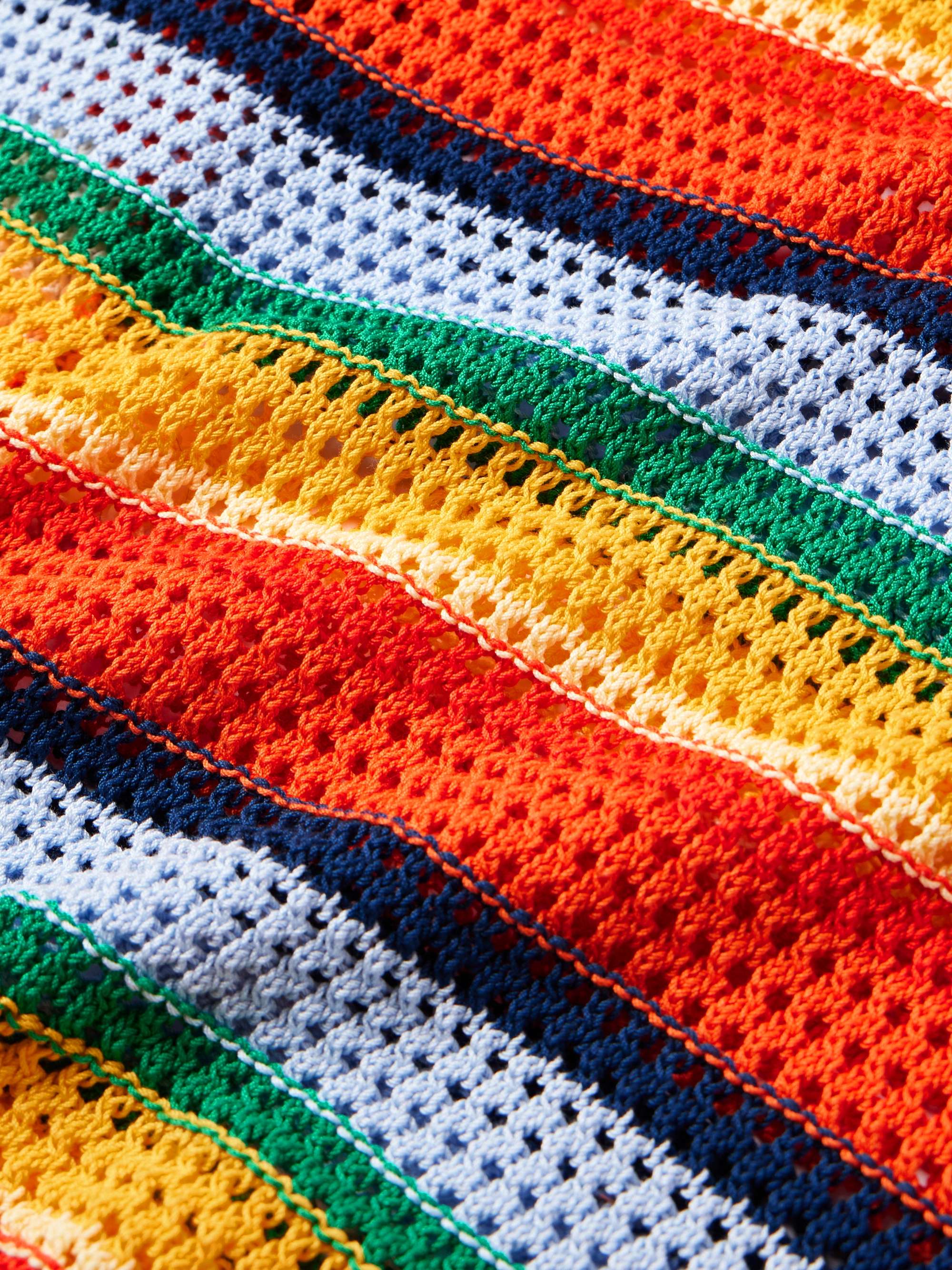 MARNI + No  Vacancy Inn Striped Crochet-Knit Cotton Cardigan