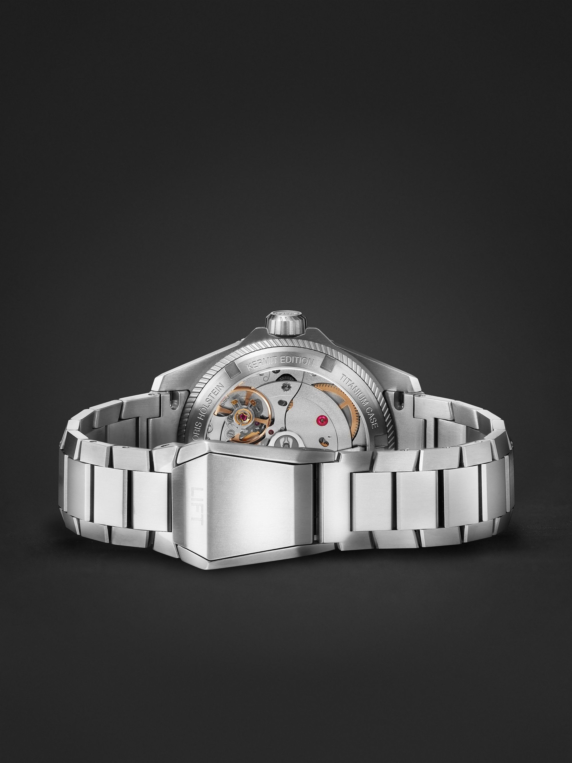 ORIS ProPilot X Kermit Limited Edition 39mm Titanium Watch, Ref. No. 01 400 7778 7157-07 7 20 01TLCGreen