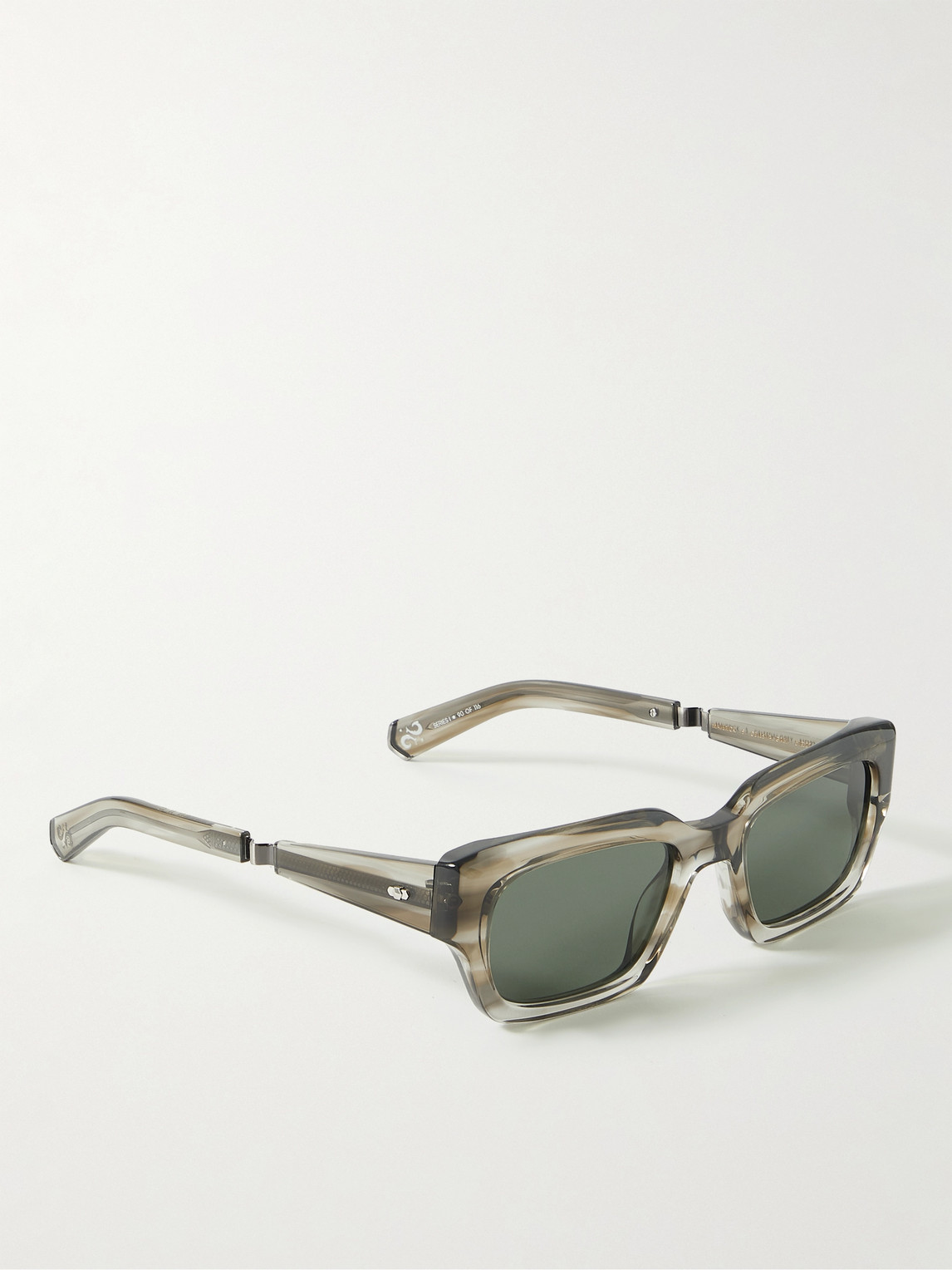 Shop Mr Leight Maverick S Rectangular-frame Acetate And Gunmetal-tone Sunglasses In Brown