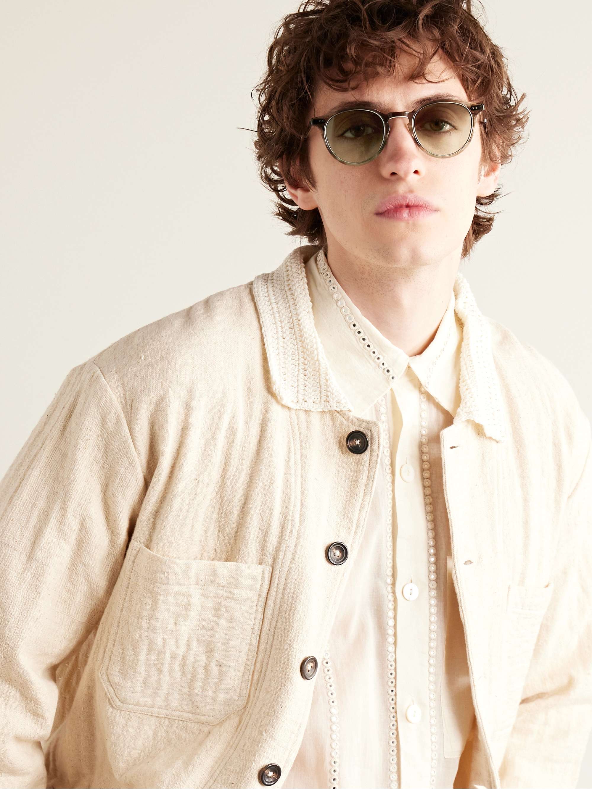 MR LEIGHT Marmont II S Round-Frame Acetate Sunglasses