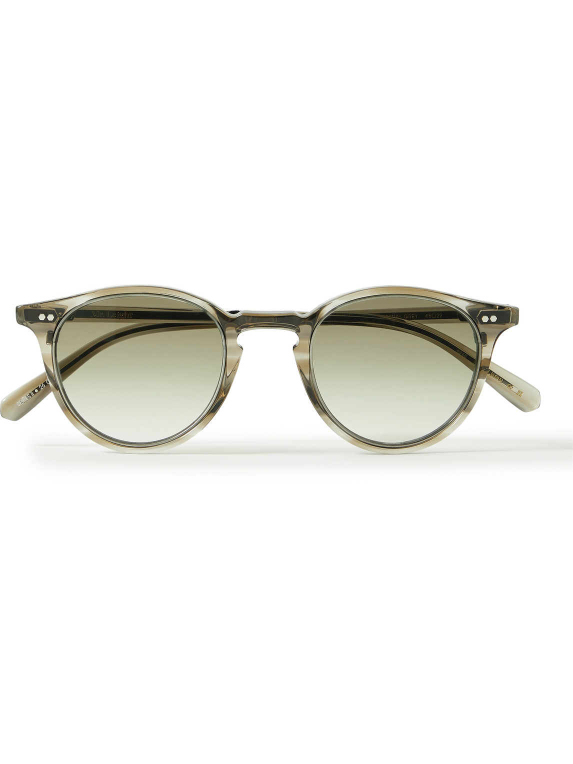 Mr Leight Marmont Ii S Round-frame Acetate Sunglasses In Green