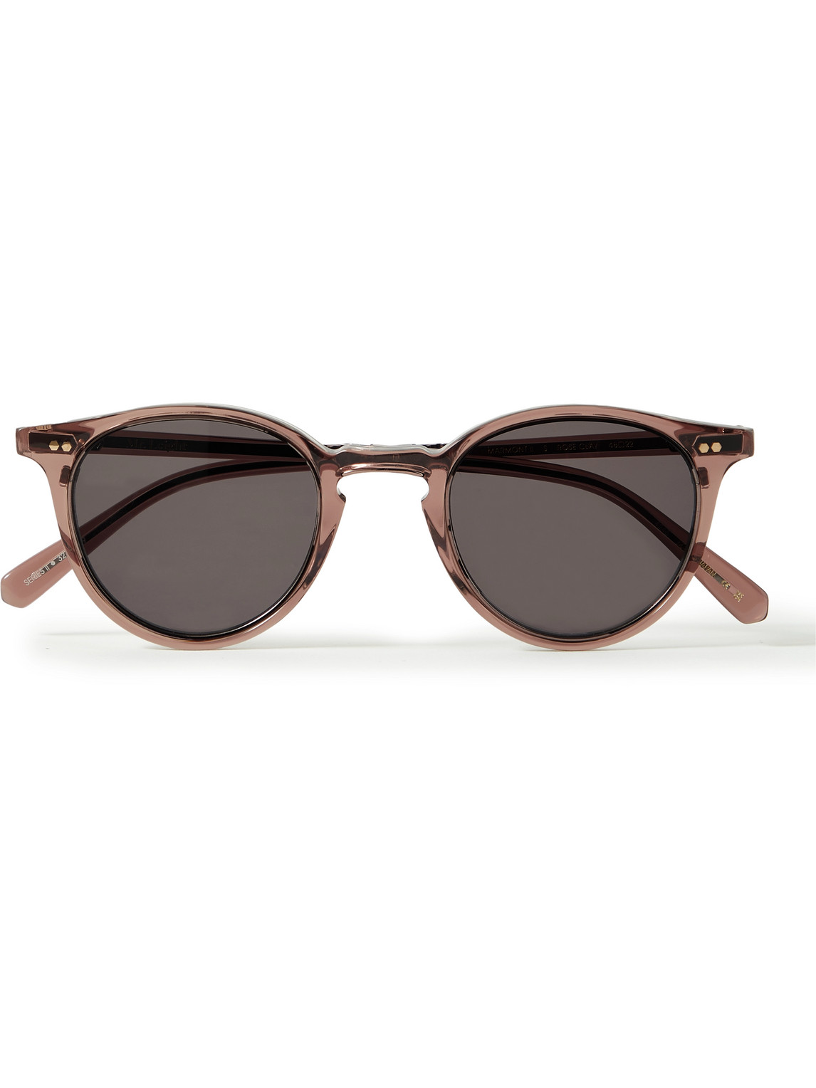 Mr Leight Marmont Ii S Round-frame Acetate Sunglasses In Pink