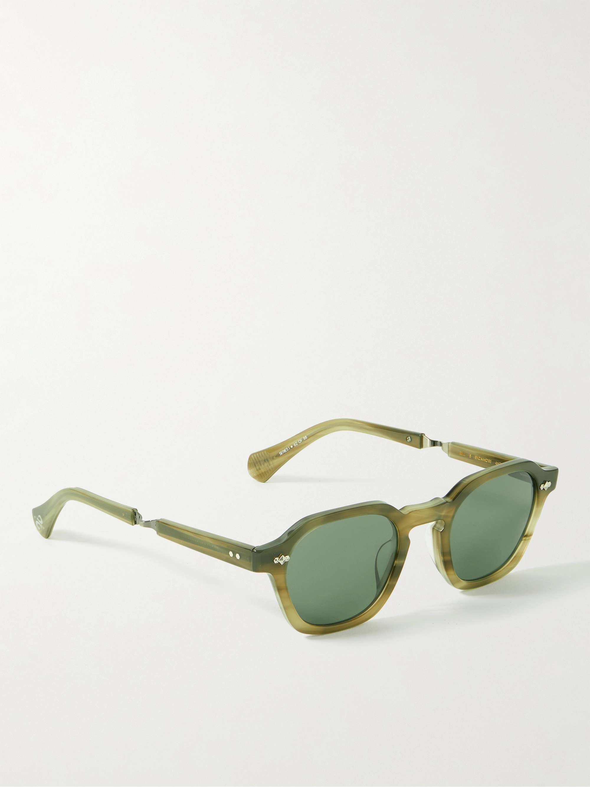 MR LEIGHT Rell S D-Frame Tortoiseshell Acetate and Gunmetal-Tone Sunglasses