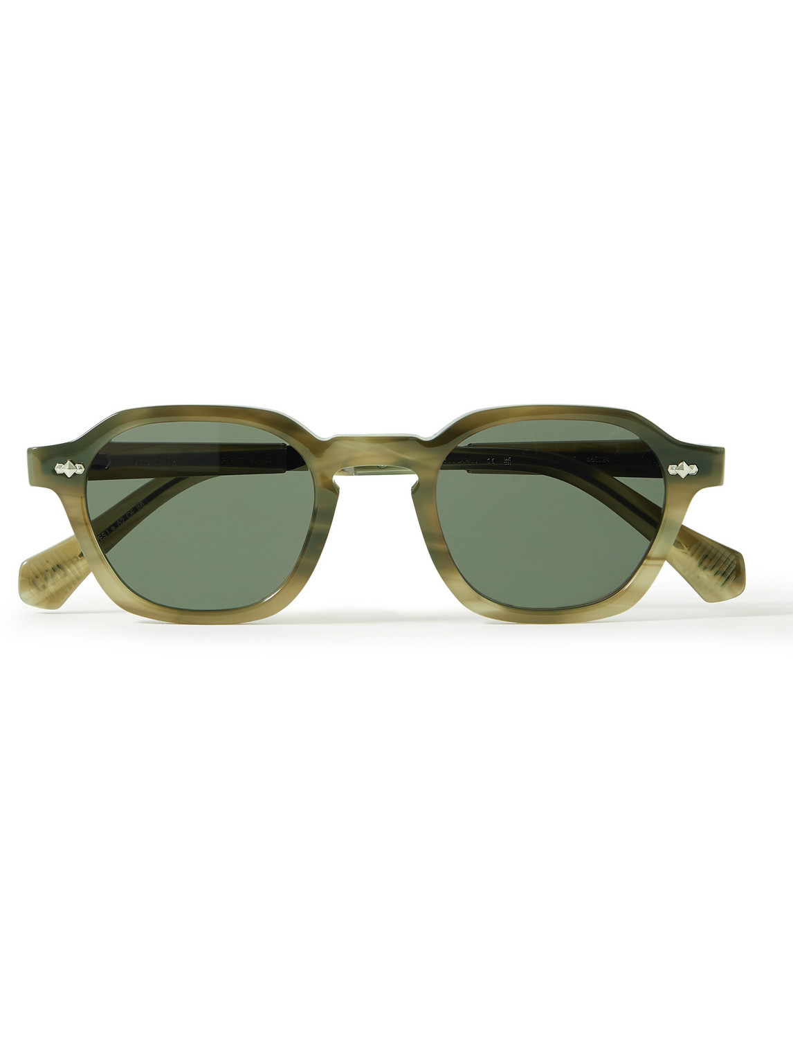 MR LEIGHT RELL S D-FRAME TORTOISESHELL ACETATE AND GUNMETAL-TONE SUNGLASSES