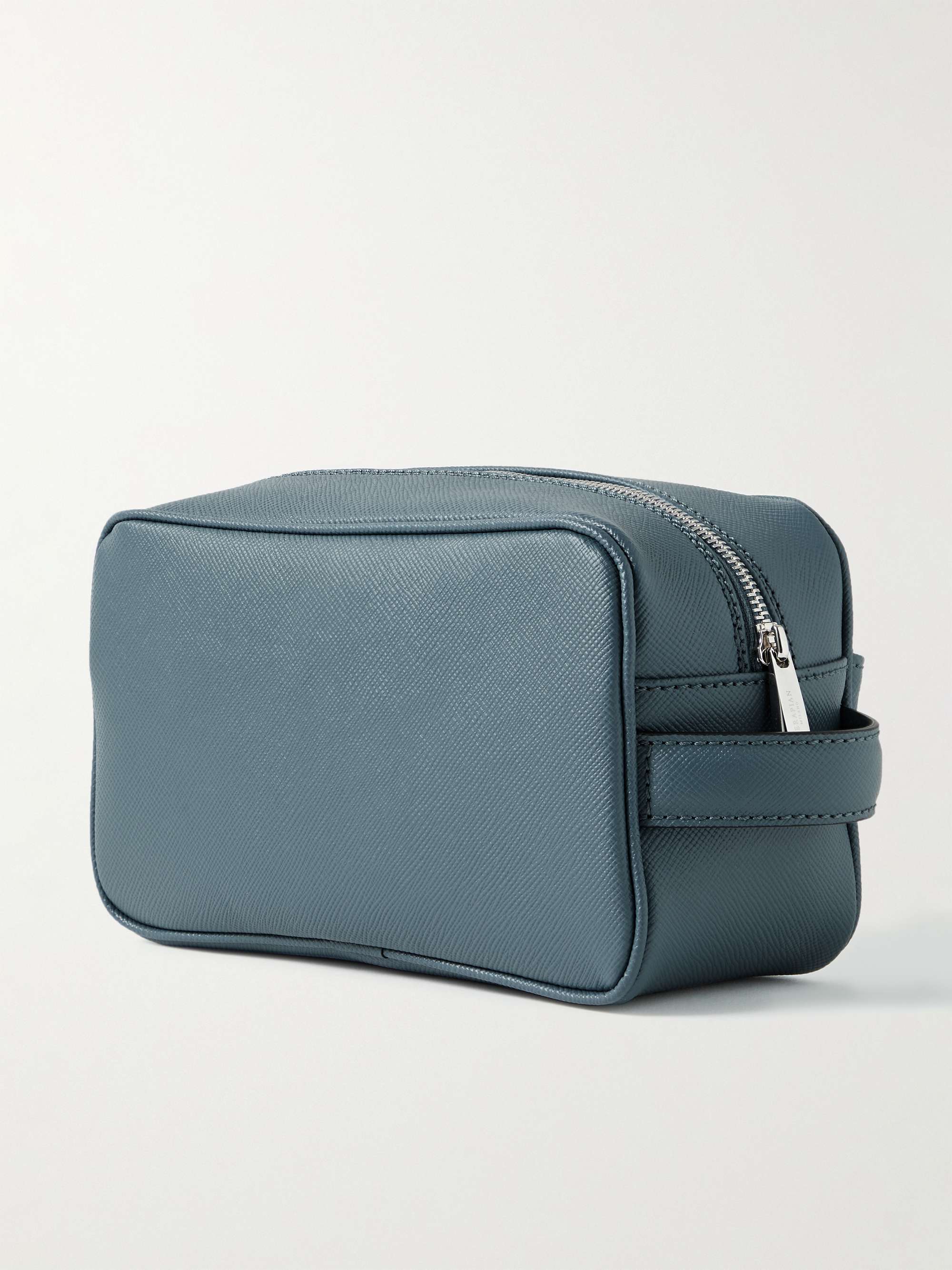 SERAPIAN Evoluzione CrossGrain Leather Wash Bag for Men MR PORTER