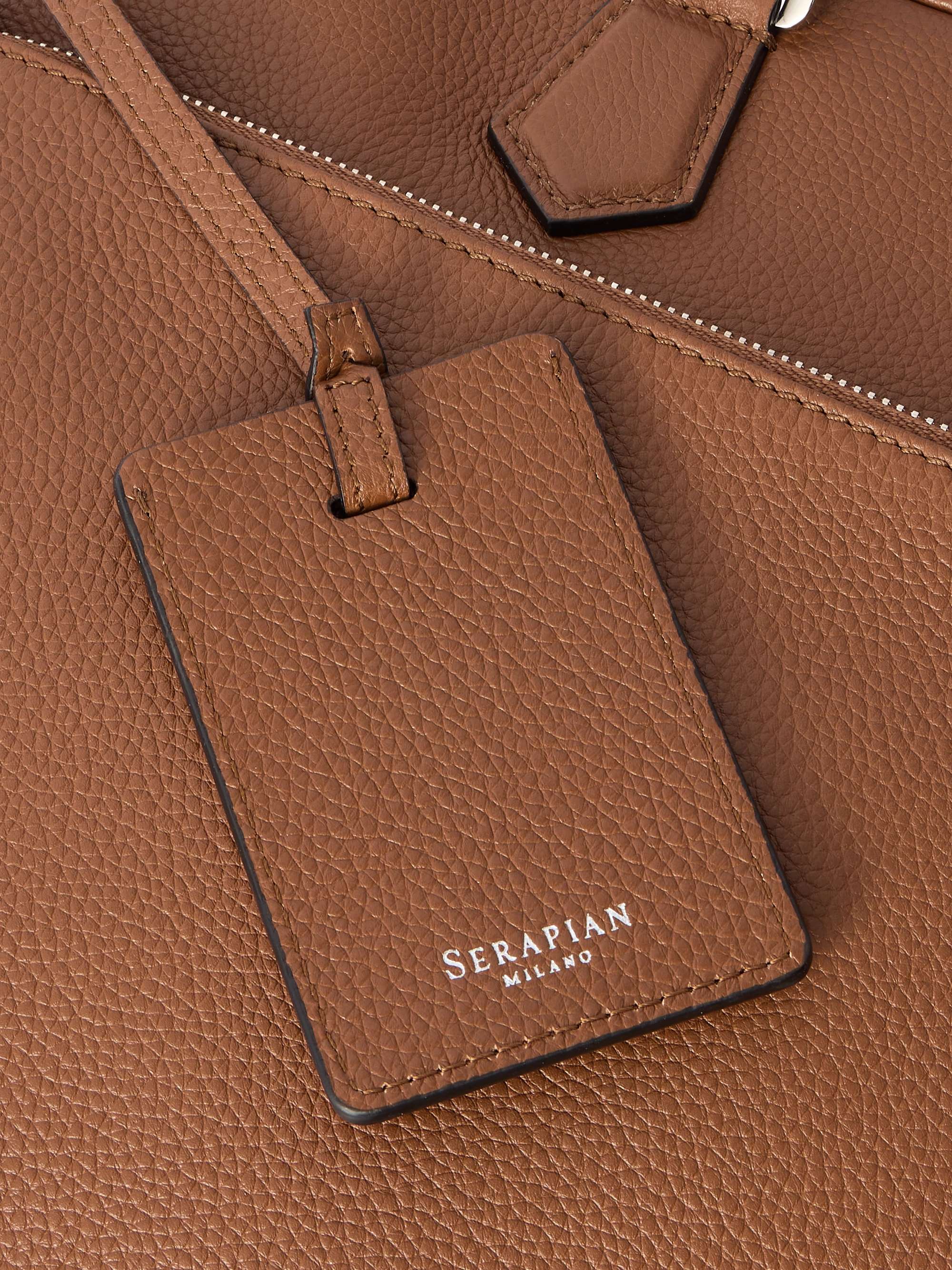 SERAPIAN Full-Grain Leather Briefcase