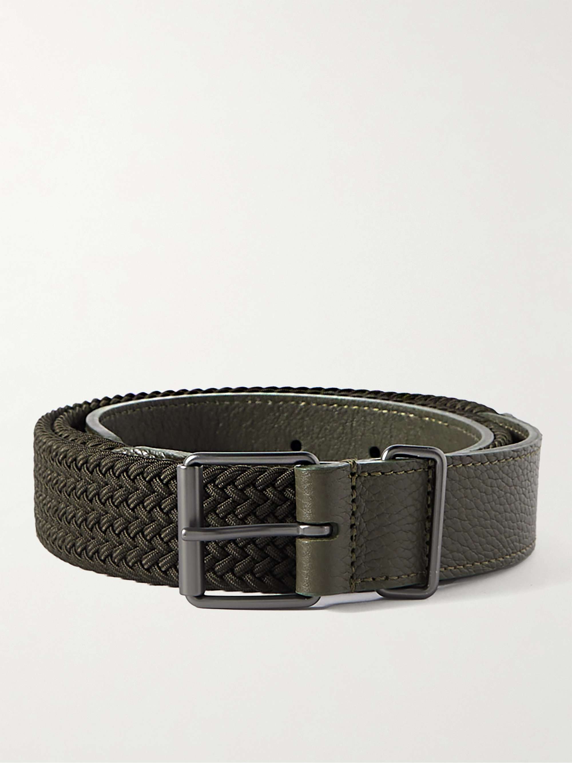 Braided Belt - Dark blue - Men