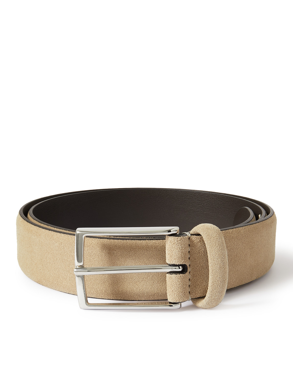 Anderson's 3.5cm Suede Belt In Neutrals