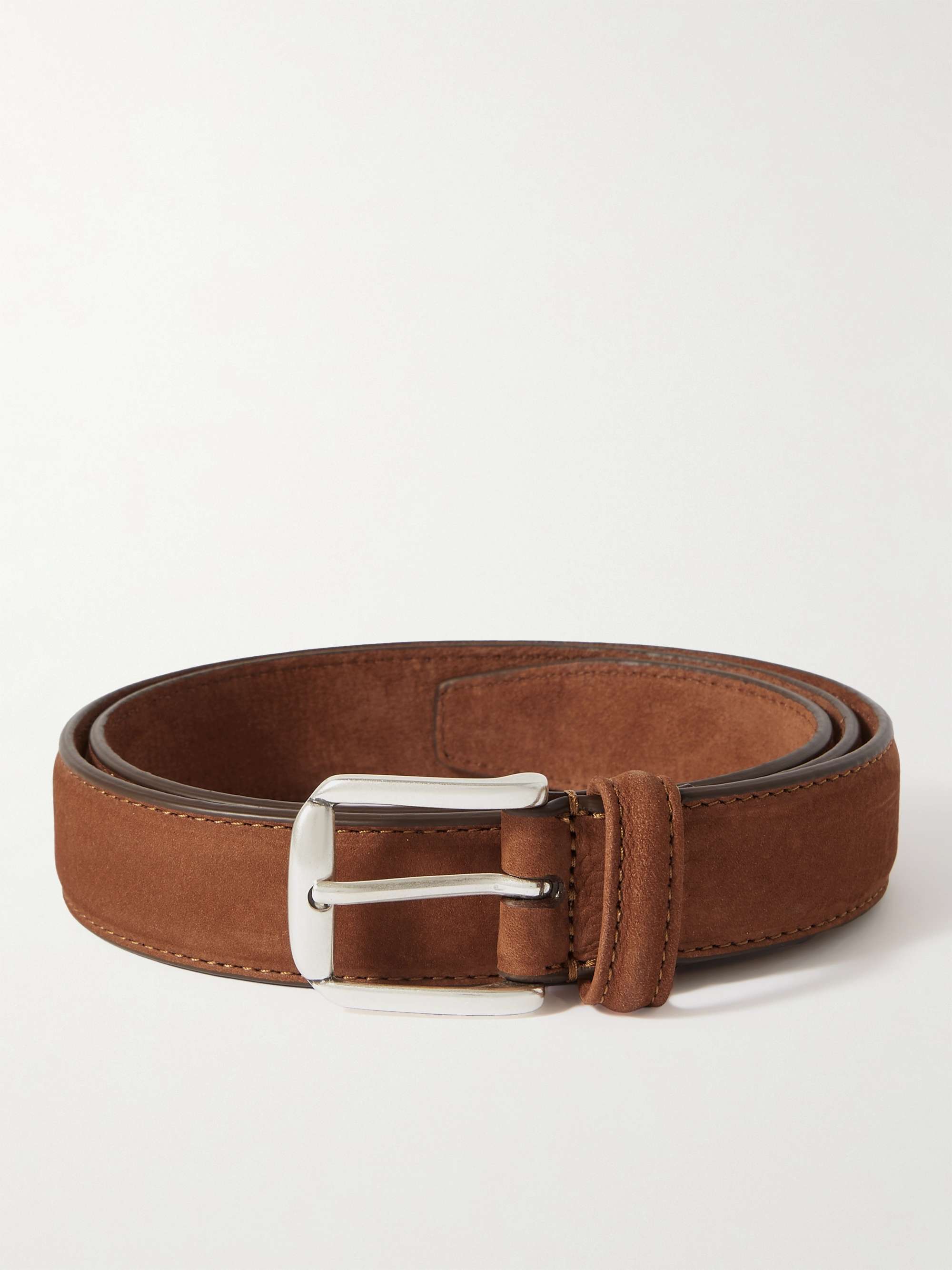 Anderson's 3cm Dark-Brown Leather Belt - Men - Dark Brown Belts