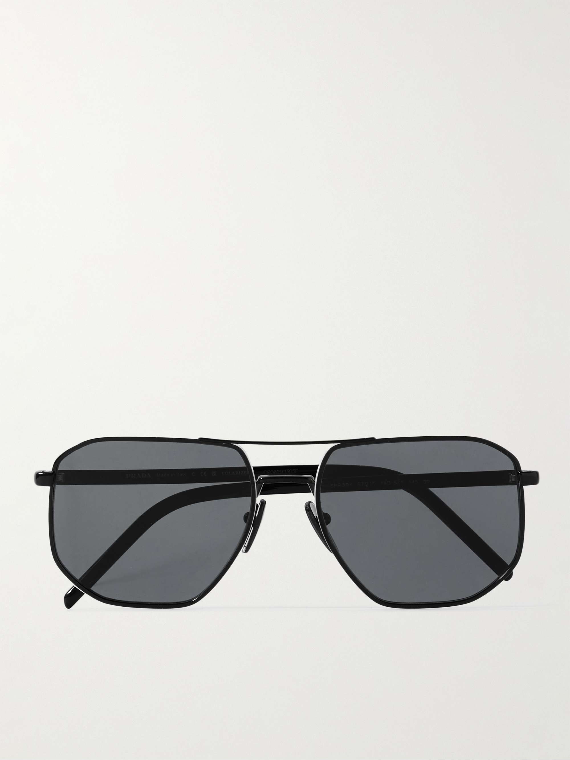 PRADA EYEWEAR Aviator-Style Silver-Tone Sunglasses for Men | MR PORTER