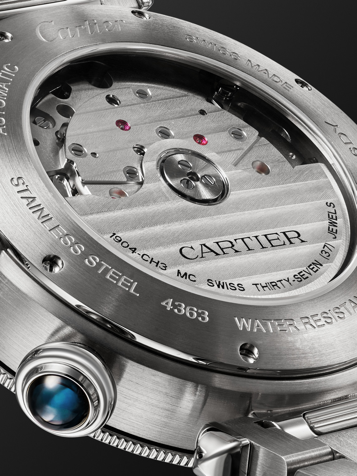 Cartier - Pasha De Cartier Automatic Chronograph 41mm Stainless Steel Watch, Ref. No. Crwspa0039 - Men - Blue 