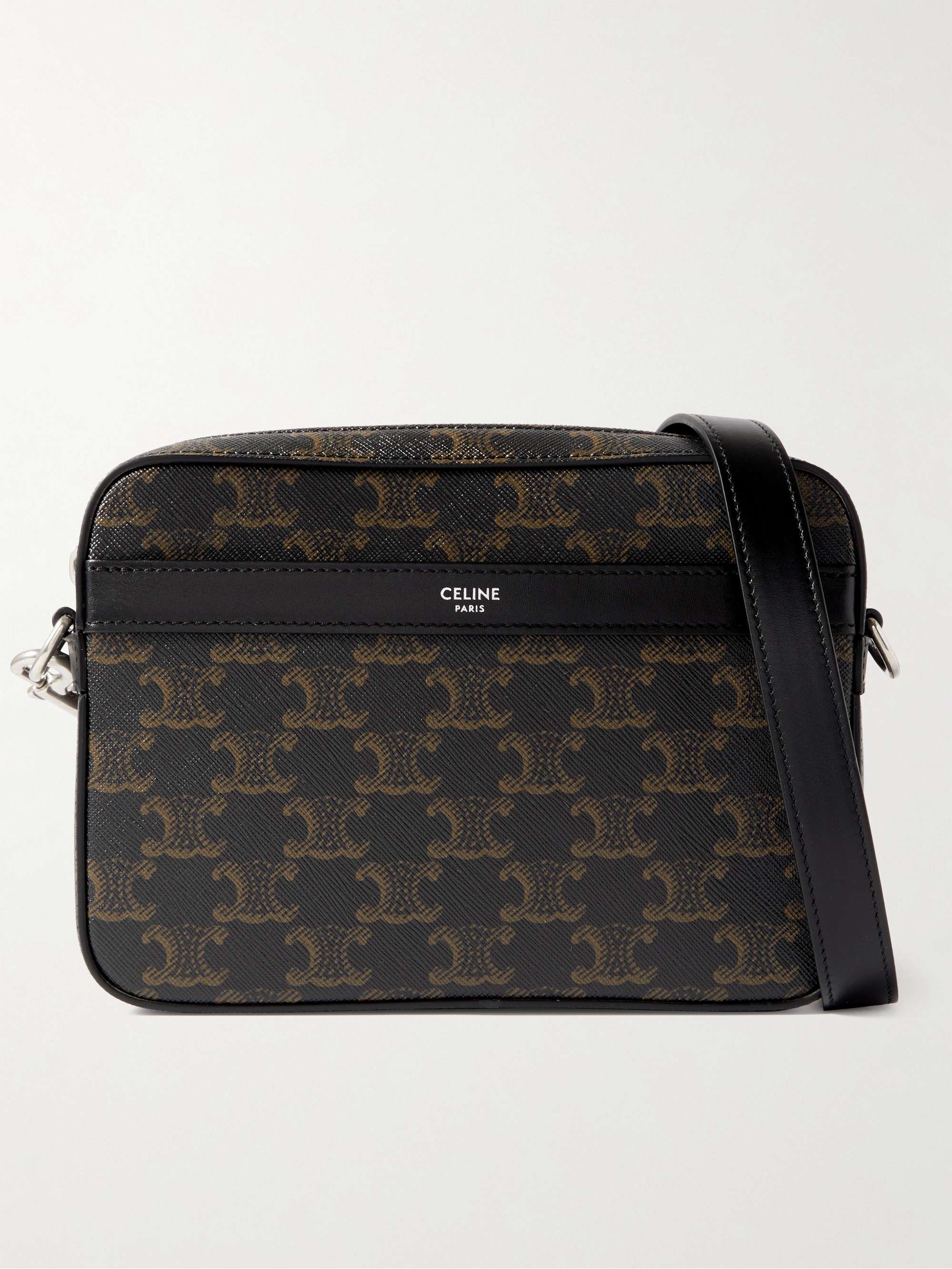 Celine Pocket Messenger Bag Triomphe Jacquard Mini