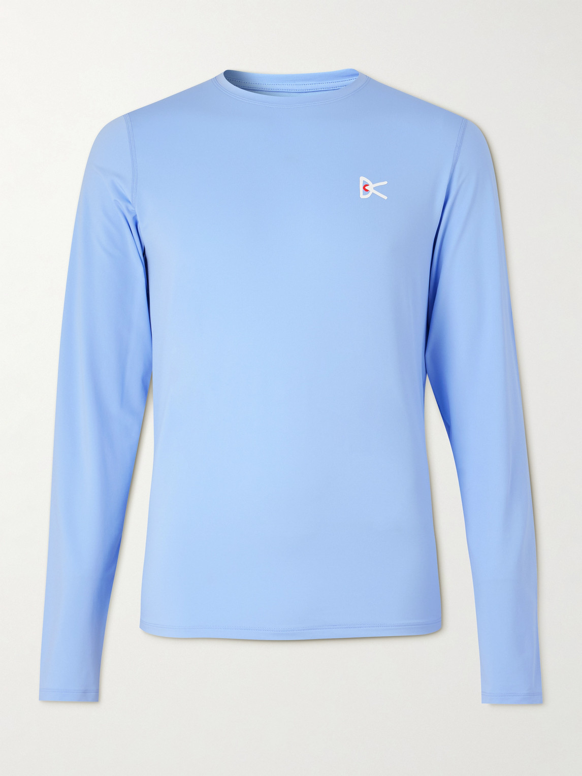 District Vision Deva-tech Logo-print Stretch-jersey T-shirt In Blue