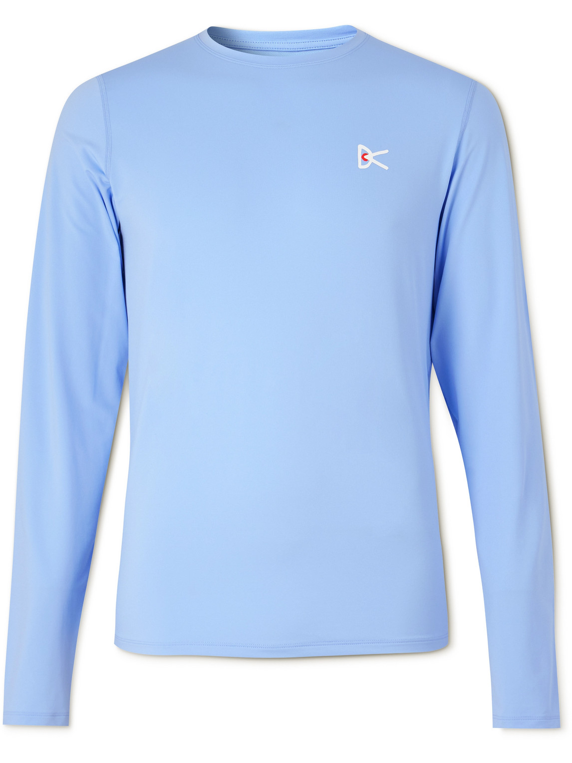 District Vision Deva-tech Logo-print Stretch-jersey T-shirt In Blue