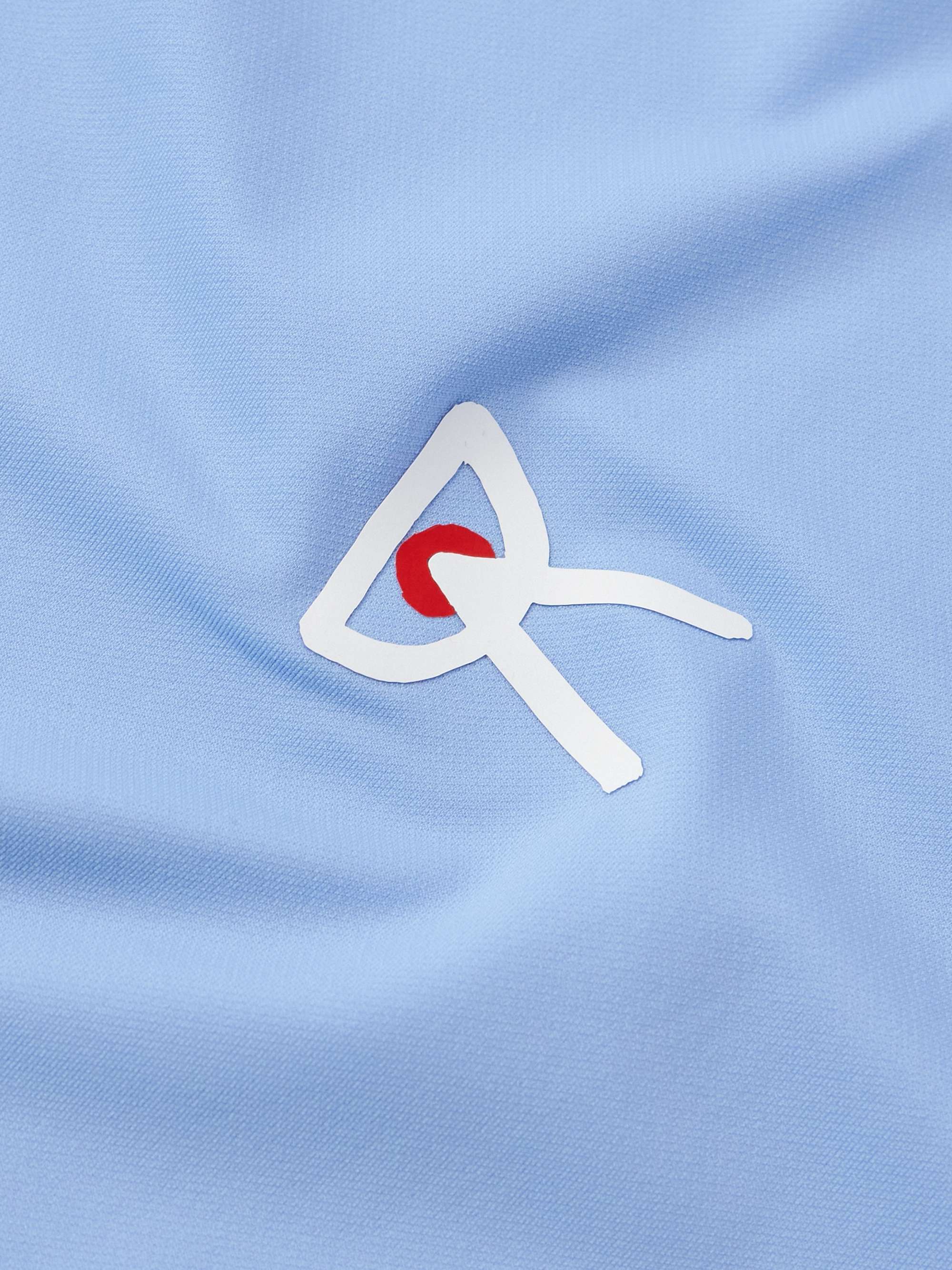 DISTRICT VISION Logo-Print Stretch-Jersey Running T-Shirt