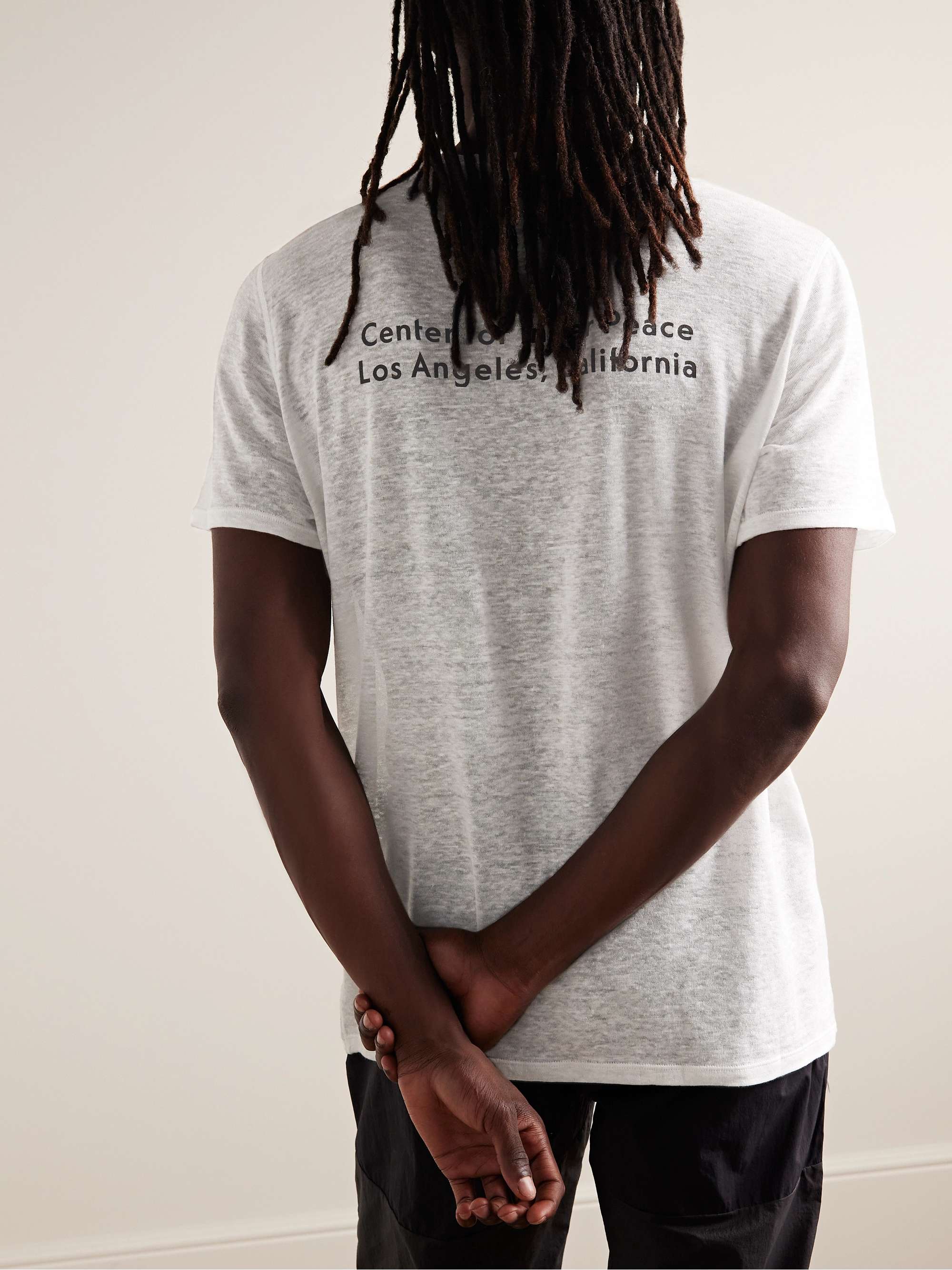 DISTRICT VISION Logo-Print Hemp Running T-Shirt
