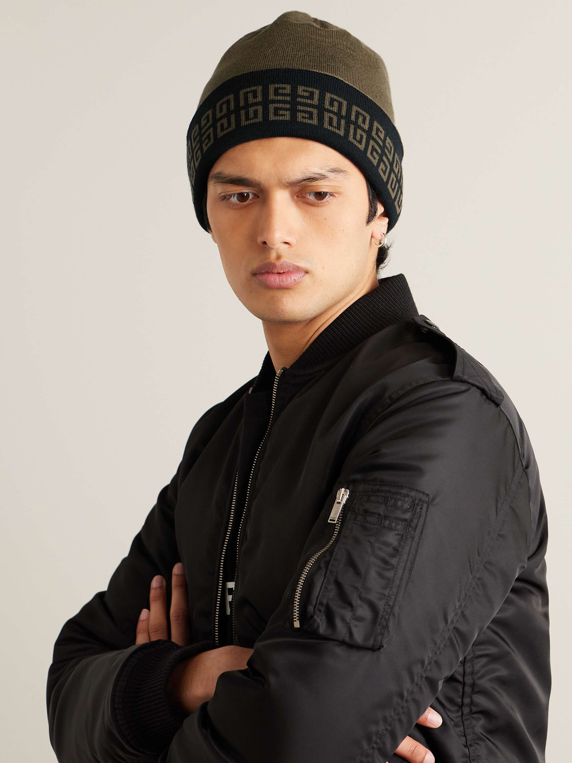 Moncler FRGMT Hiroshi Fujiwara Wool Beanie Black - FW22 - US