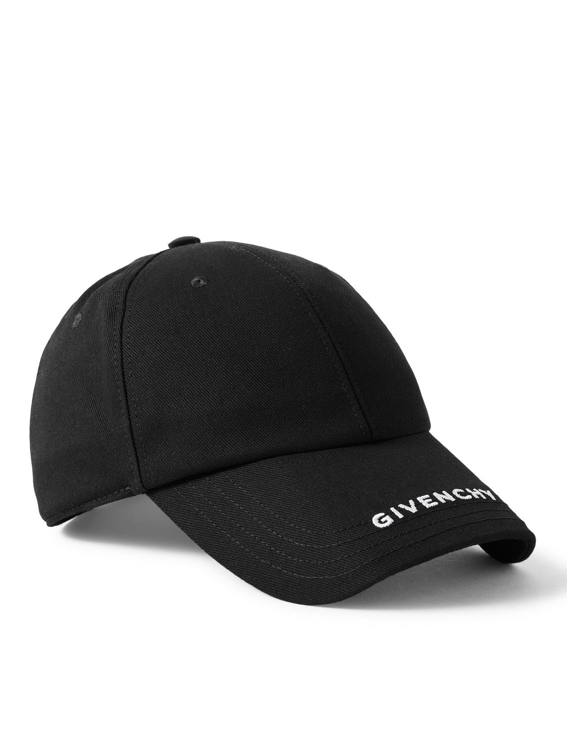 Givenchy Logo-embroidered Cotton-blend Twill Baseball Cap In Black