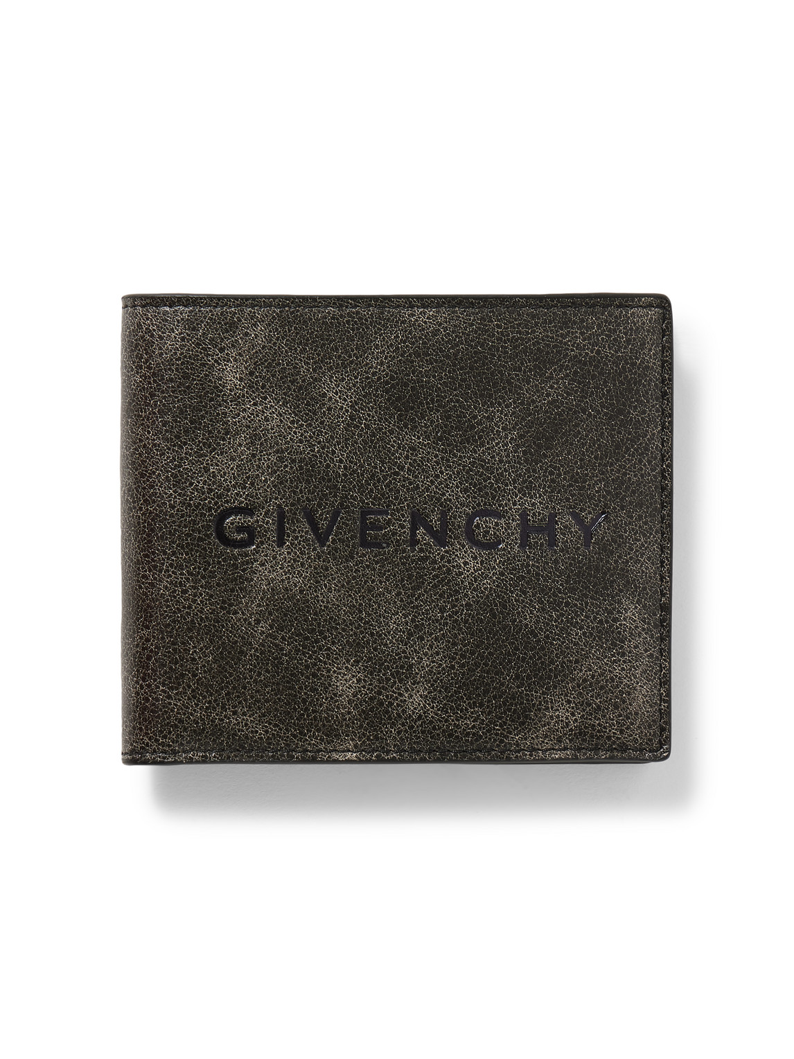 GIVENCHY LOGO-EMBOSSED FULL-GRAIN LEATHER BILLFOLD WALLET